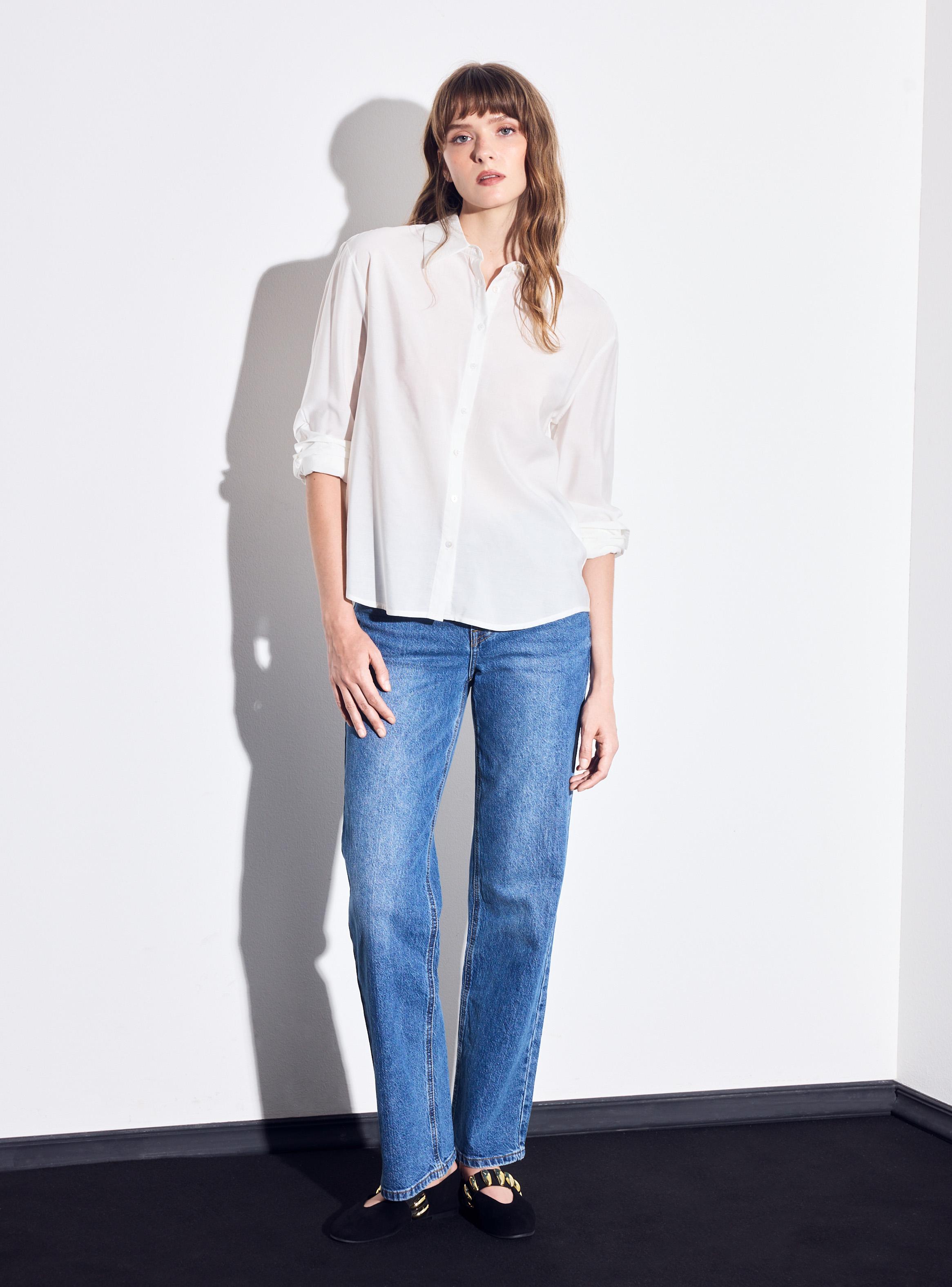 Blusa Camisera Fluida-4