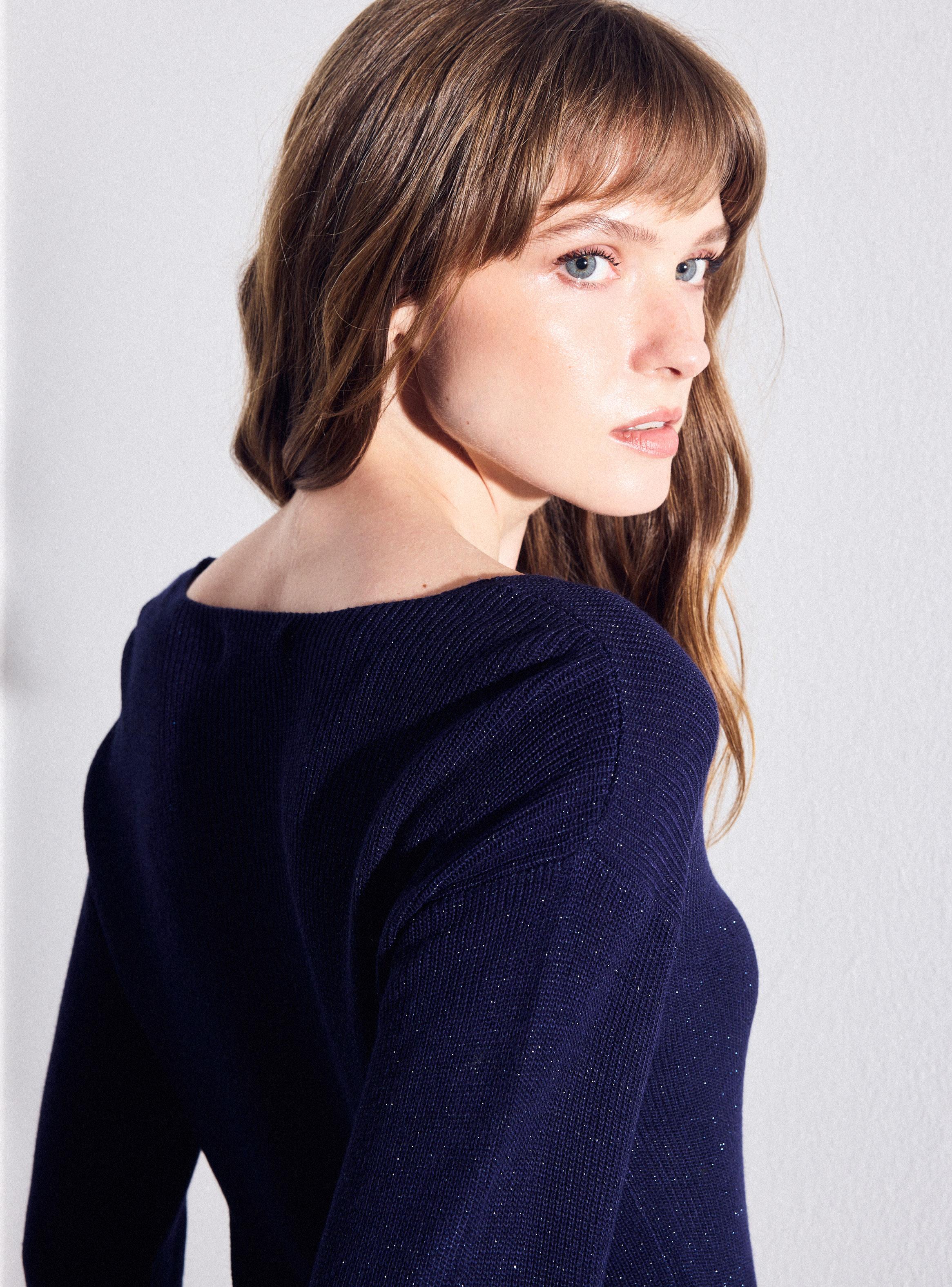 Sweater Holgado Hilo Metalizado-3