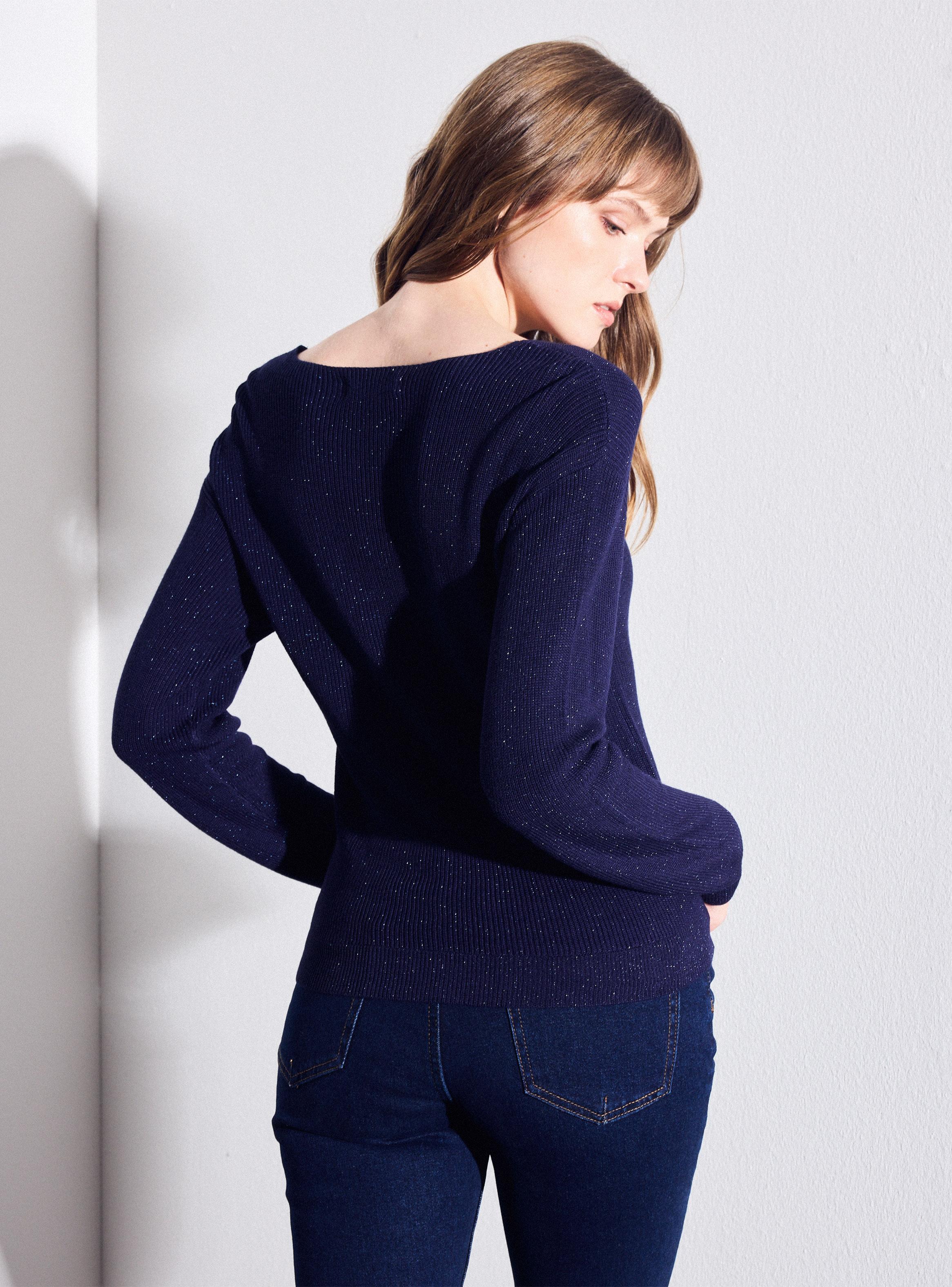 Sweater Holgado Hilo Metalizado-1