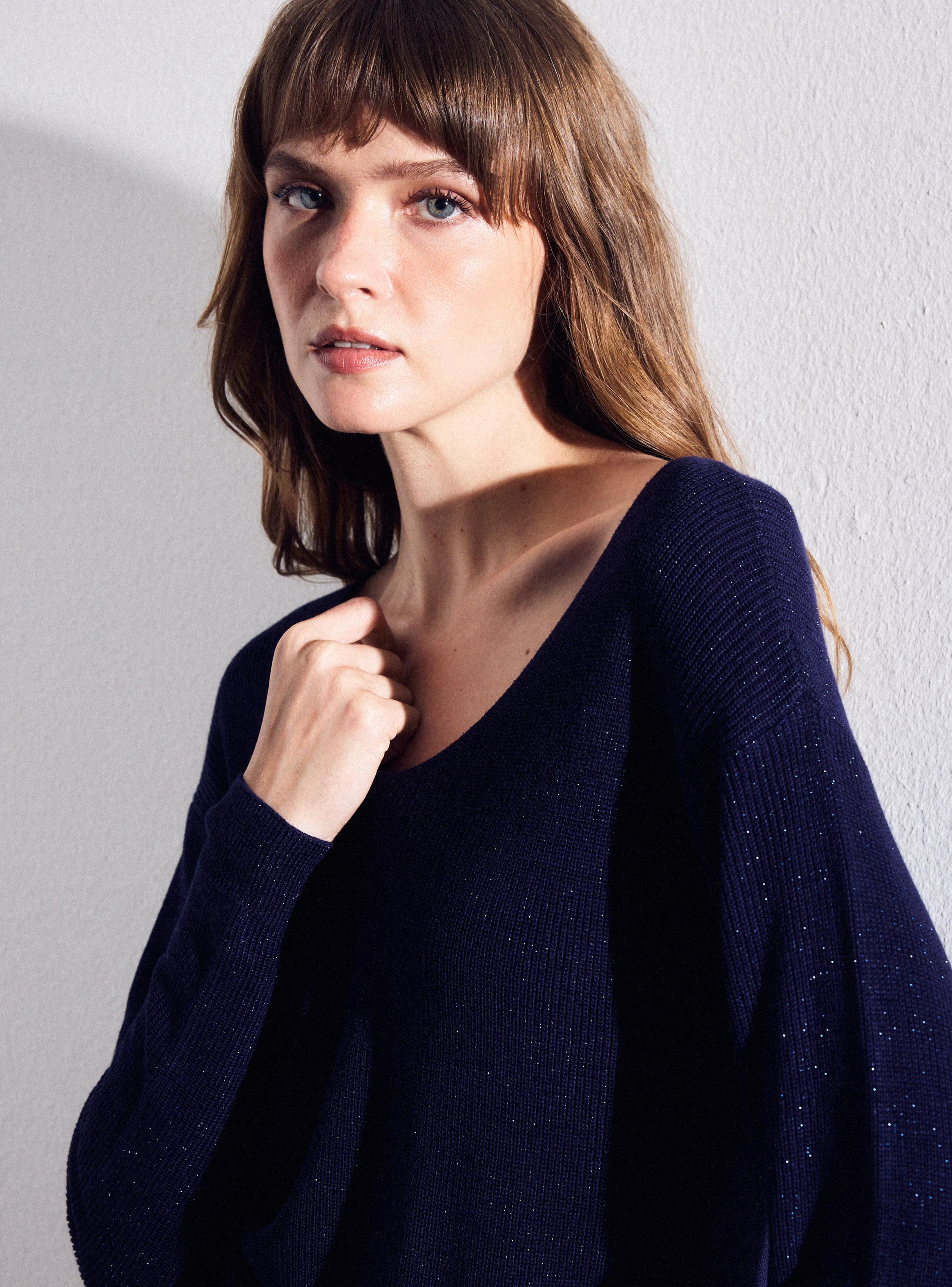 Sweater Holgado Hilo Metalizado-2