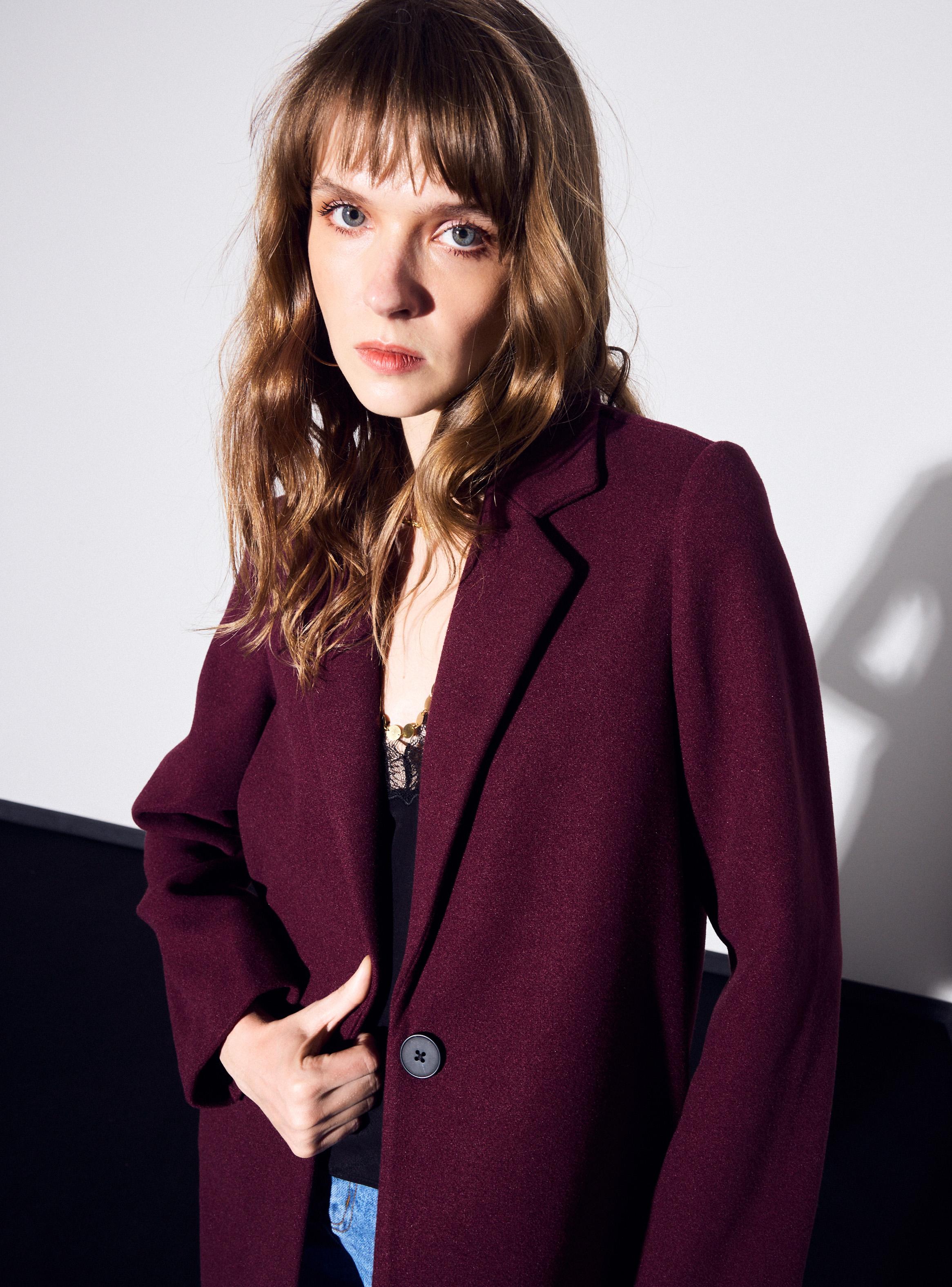 Abrigo Básico Botón Frontal-2