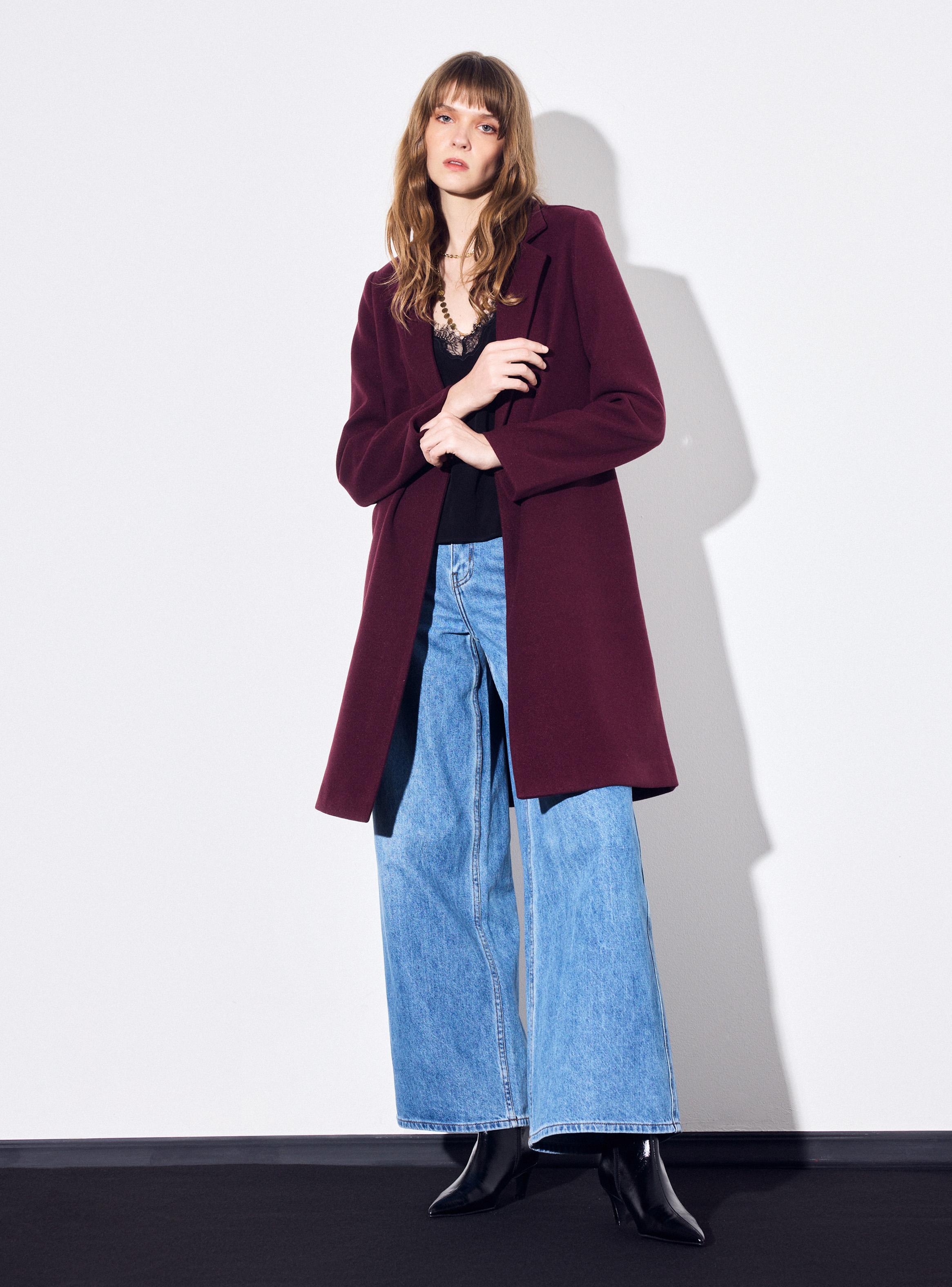 Abrigo Básico Botón Frontal-4