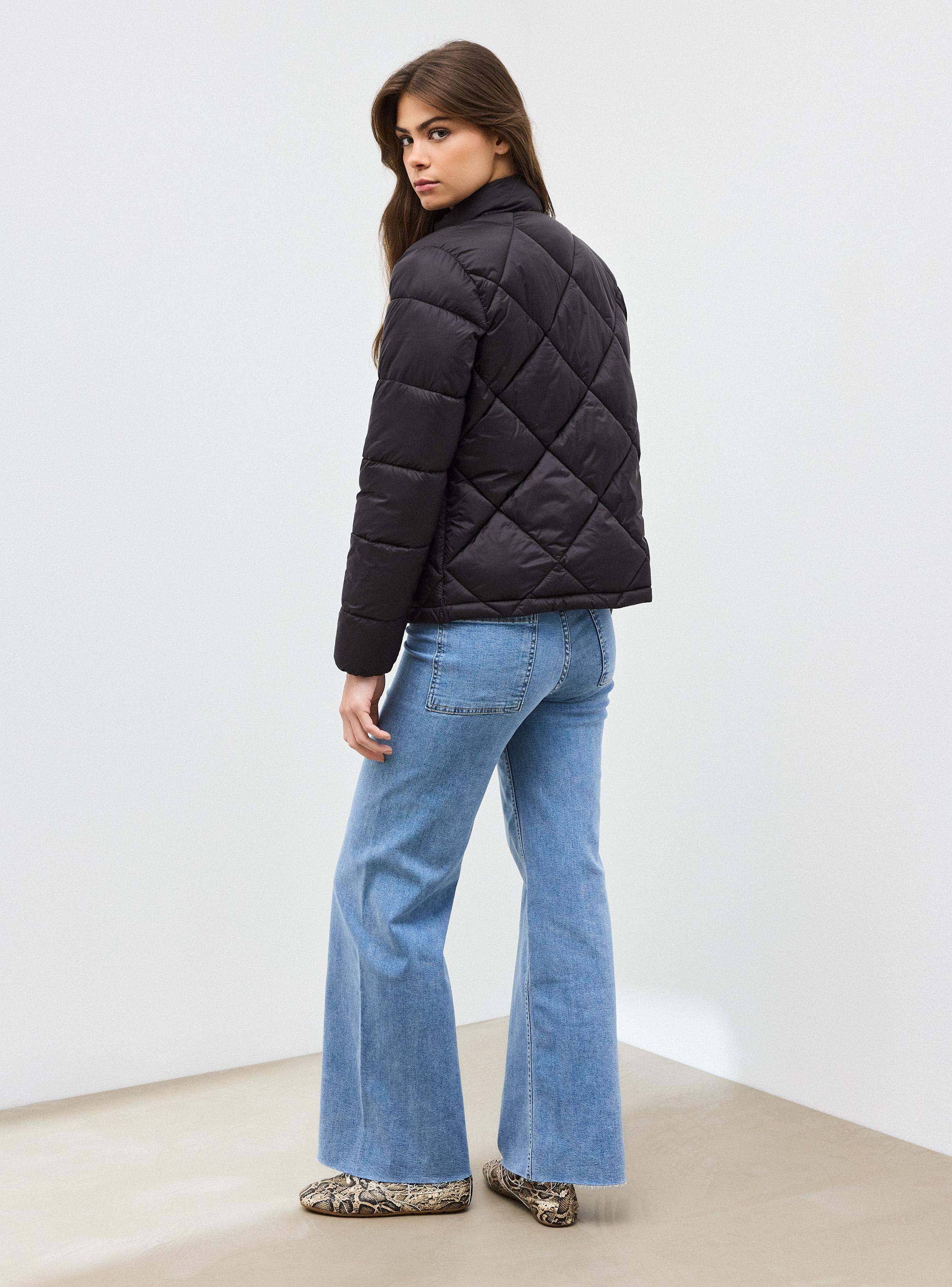 Parka Rombos Cuello Alto-5