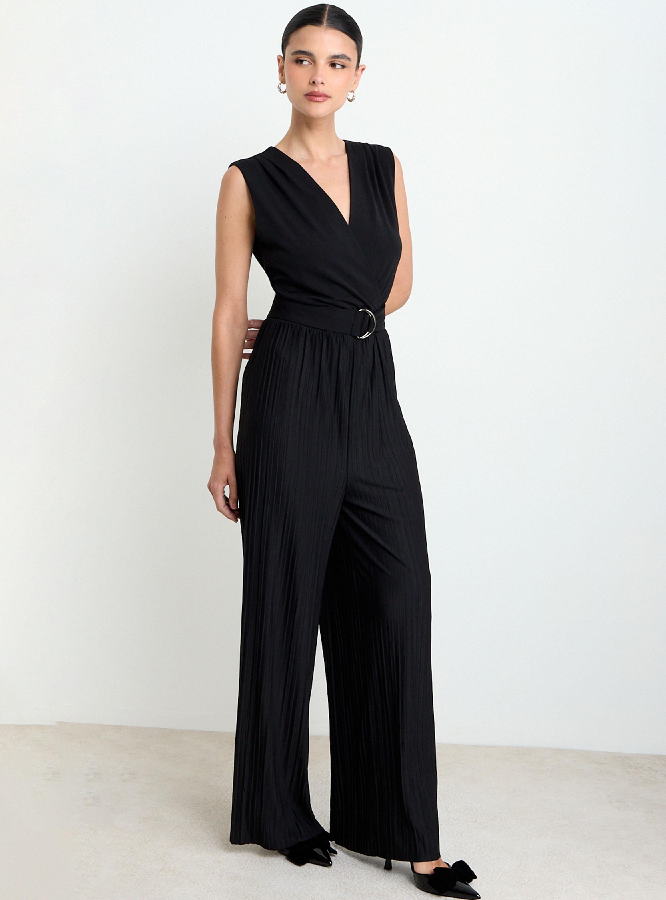 Enterito sin Mangas y Cintura Lazo Ajustable con Argolla-2