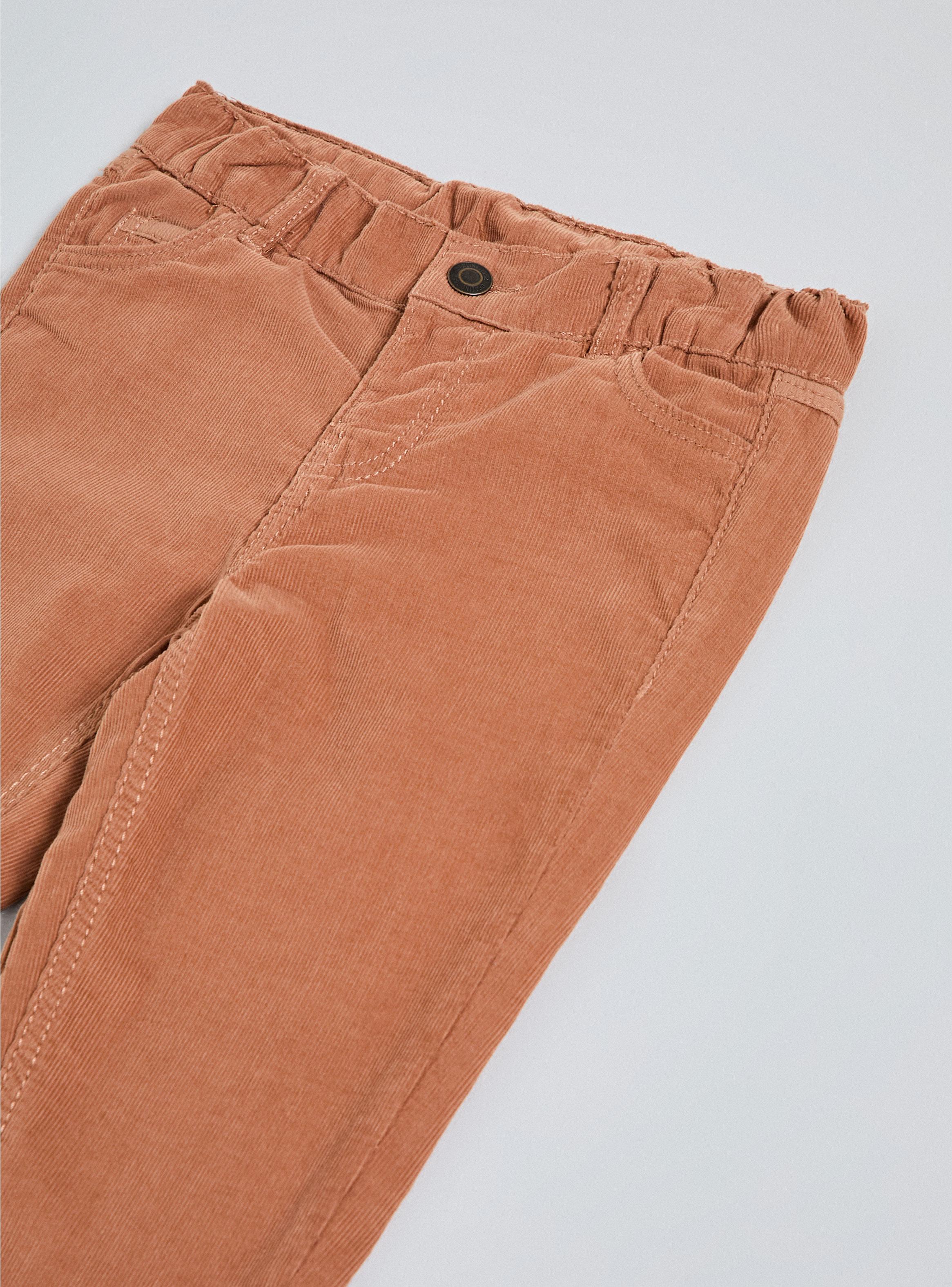 Pantalón con Bolsillos Bicolor de Cotelé-2