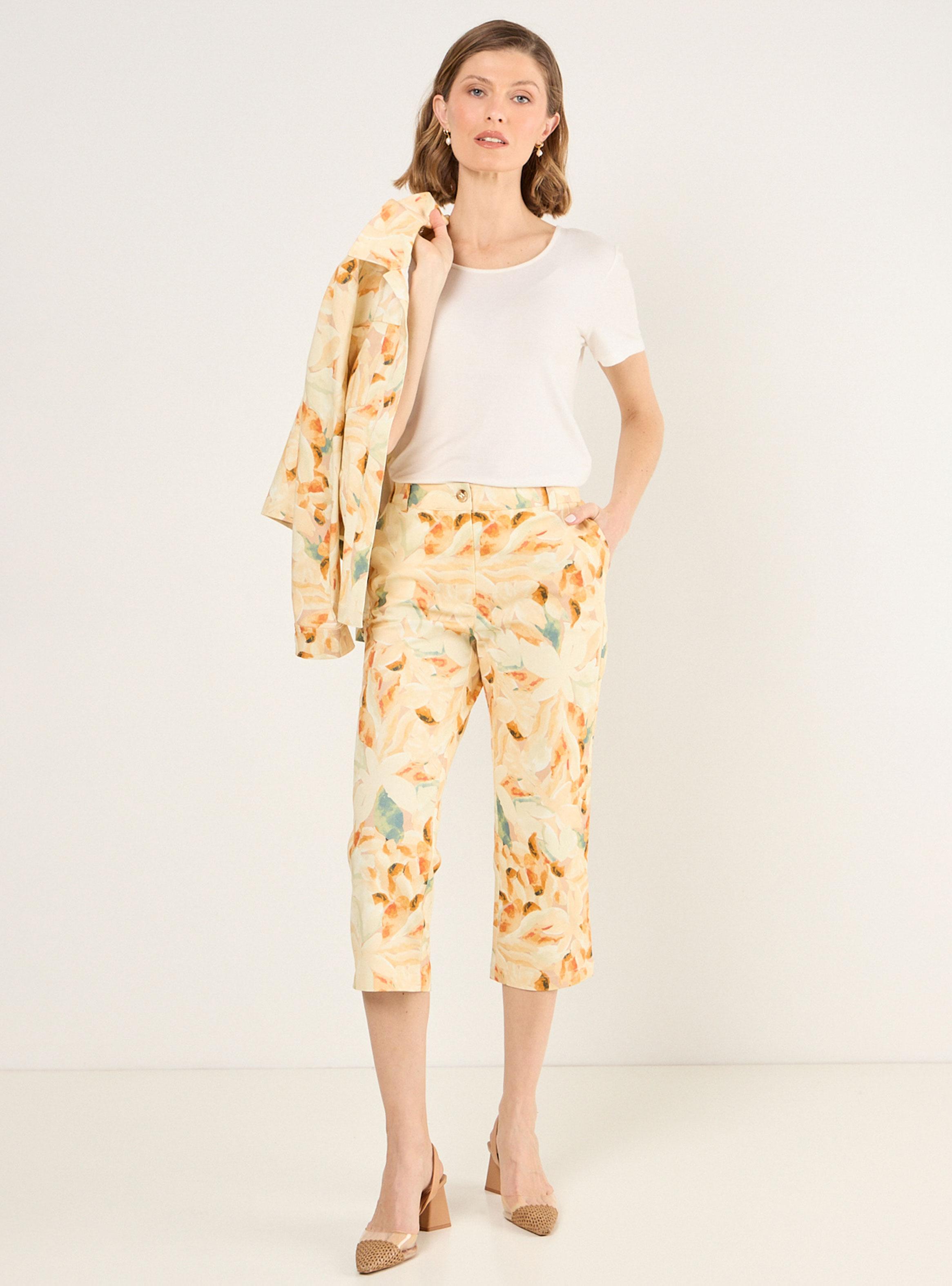 Pantalón Capri Estampado Floral-4