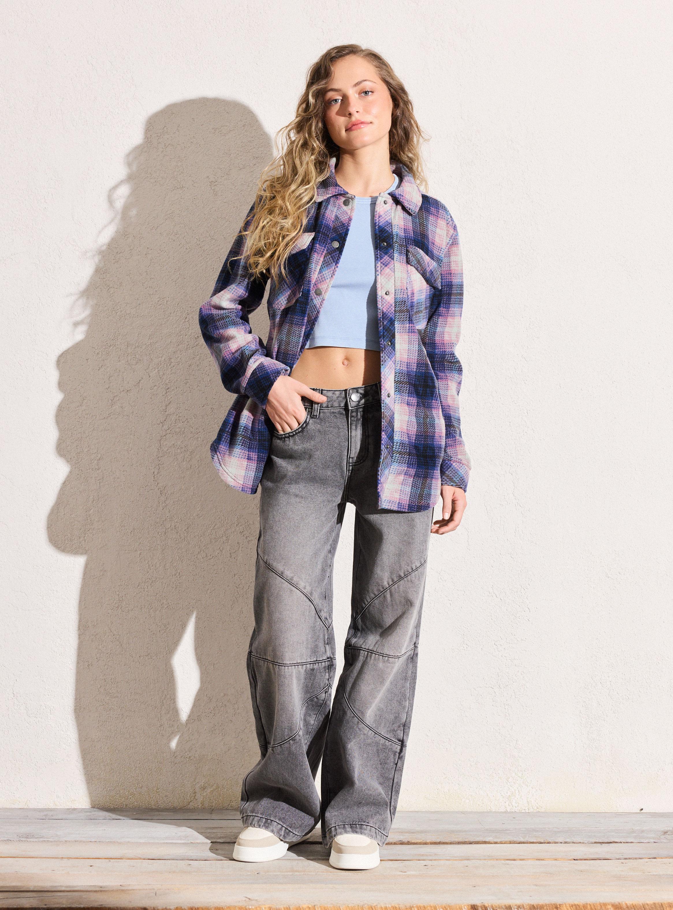 Sobrecamisa de Cuadros Multicolor-4