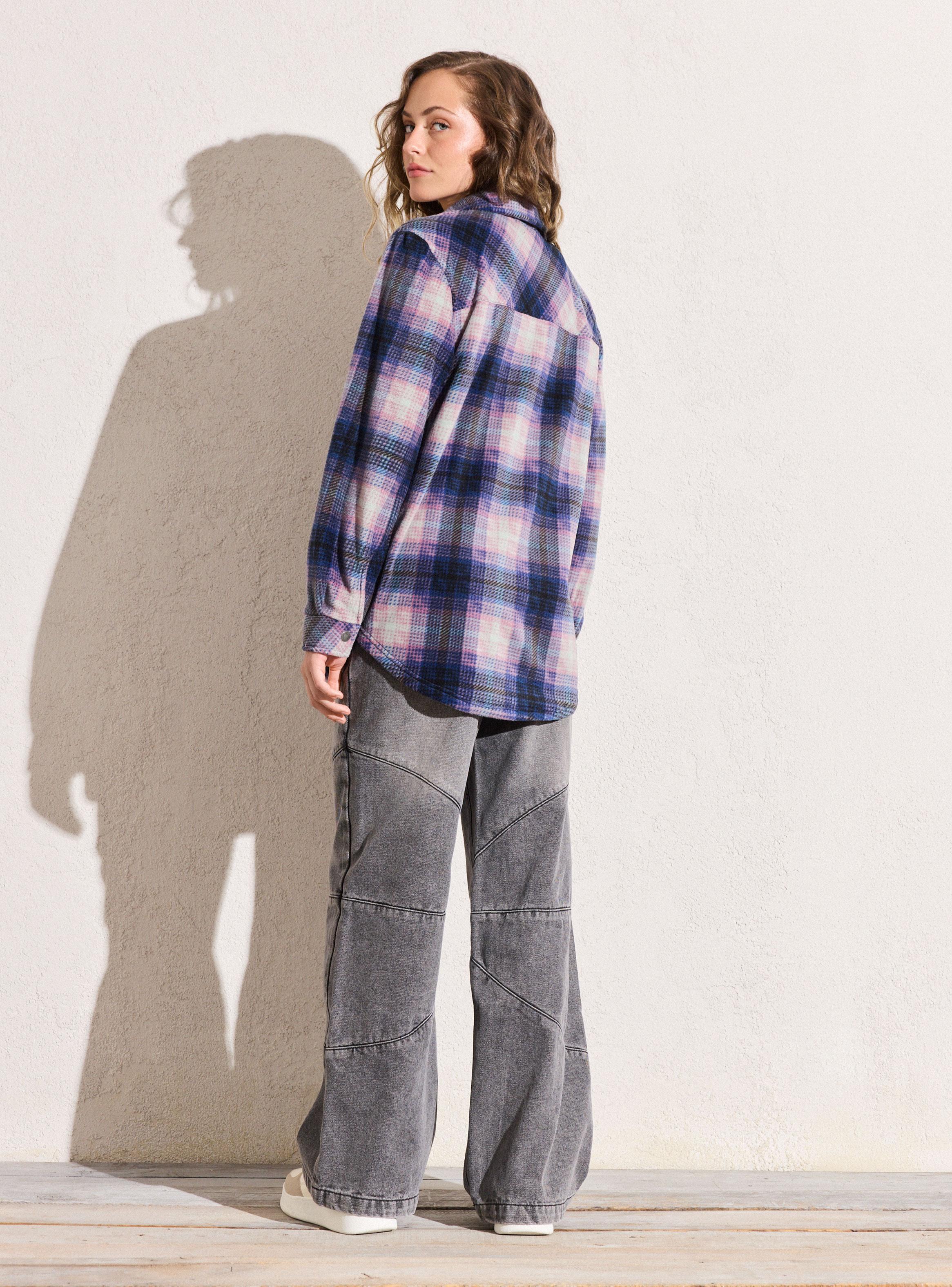 Sobrecamisa de Cuadros Multicolor-5