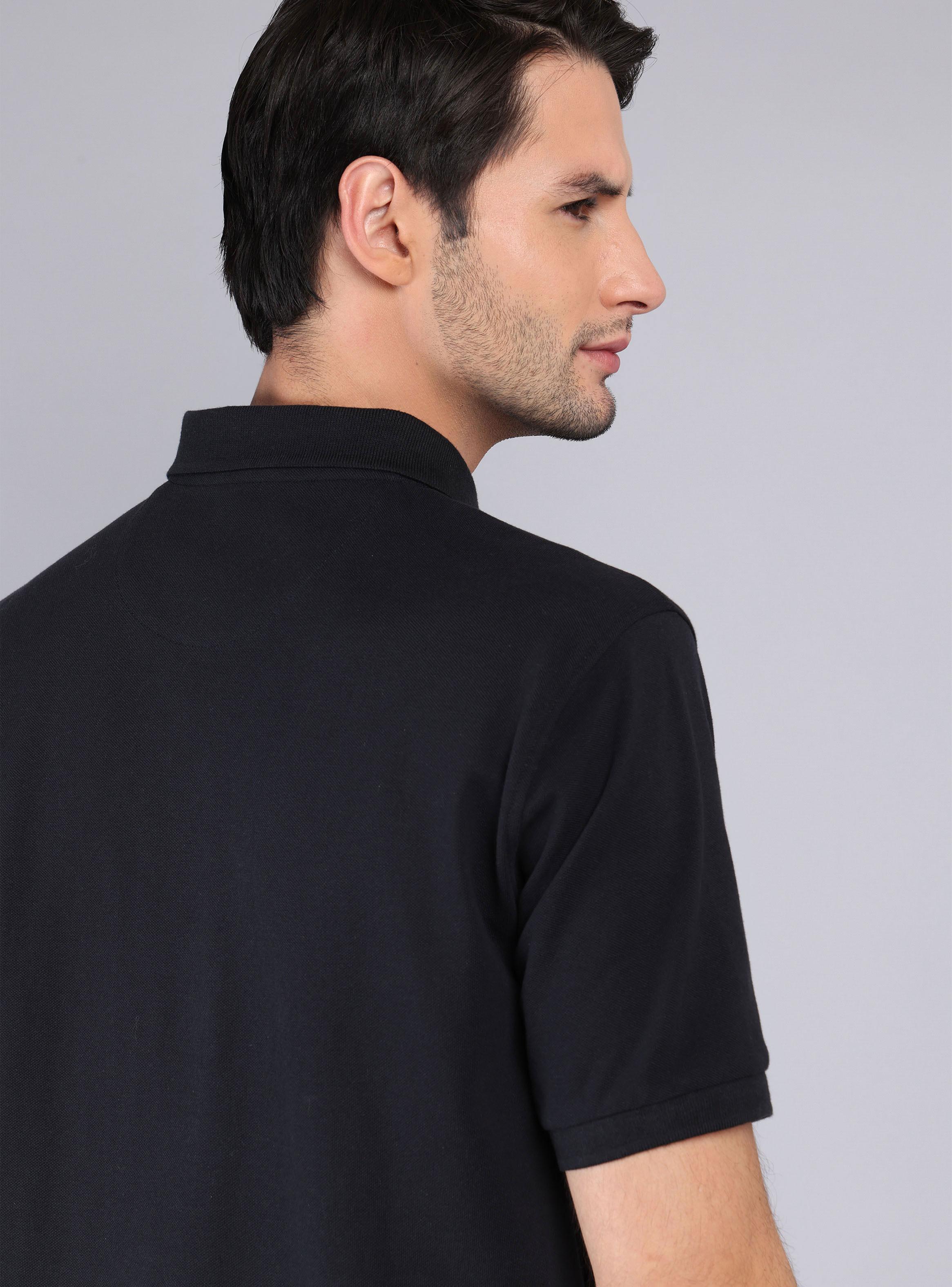 Polera Lisa Pique Cuello Polo-3