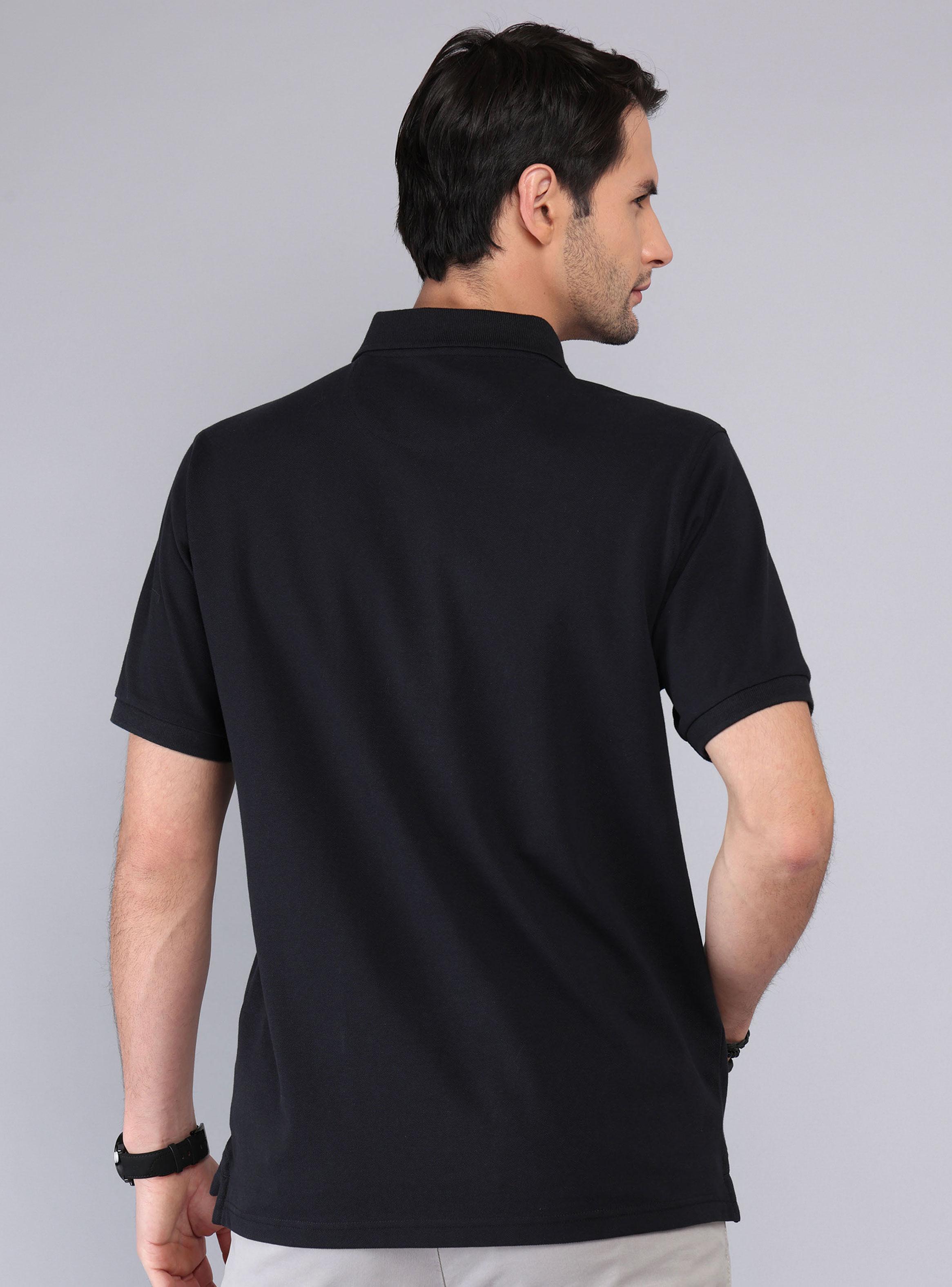Polera Lisa Pique Cuello Polo-1