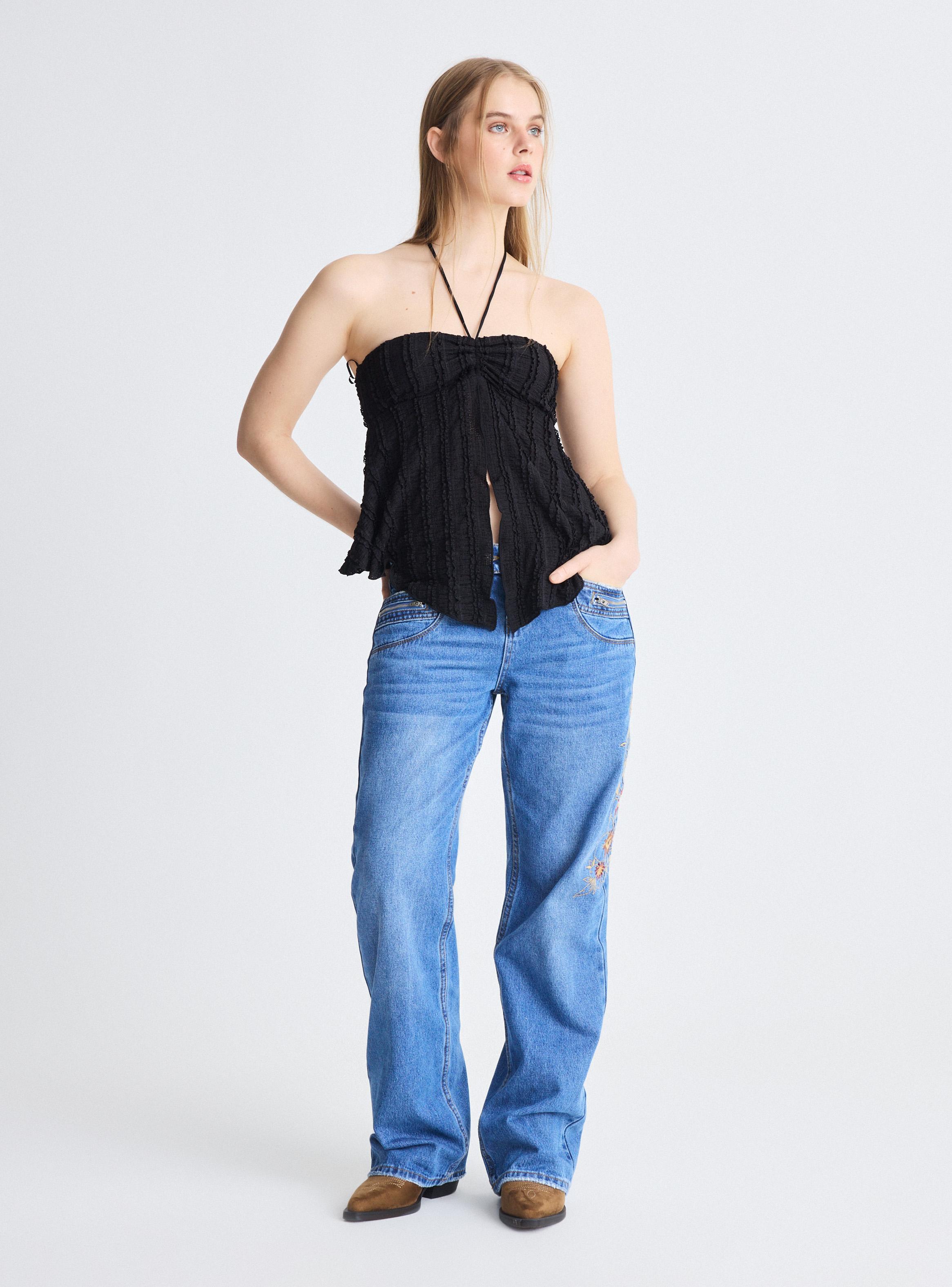 Polera Texturada con Lazo-4