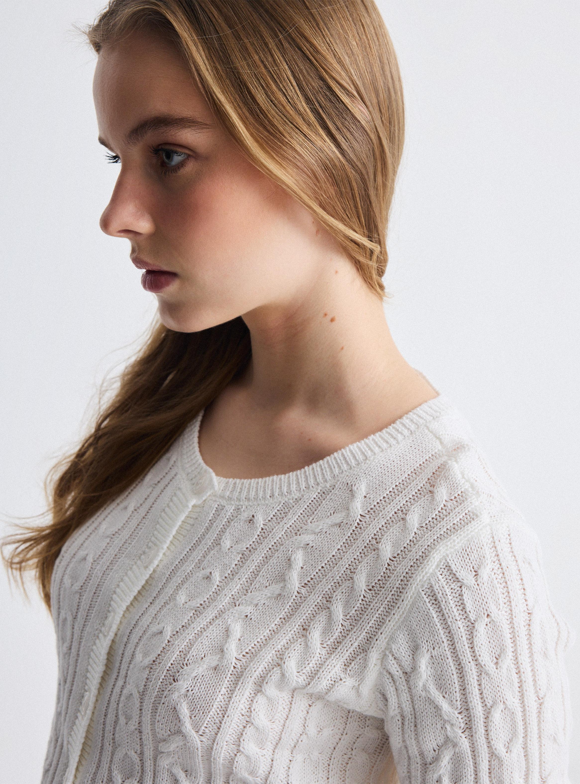 Chaleco Tejido Trenzado-3