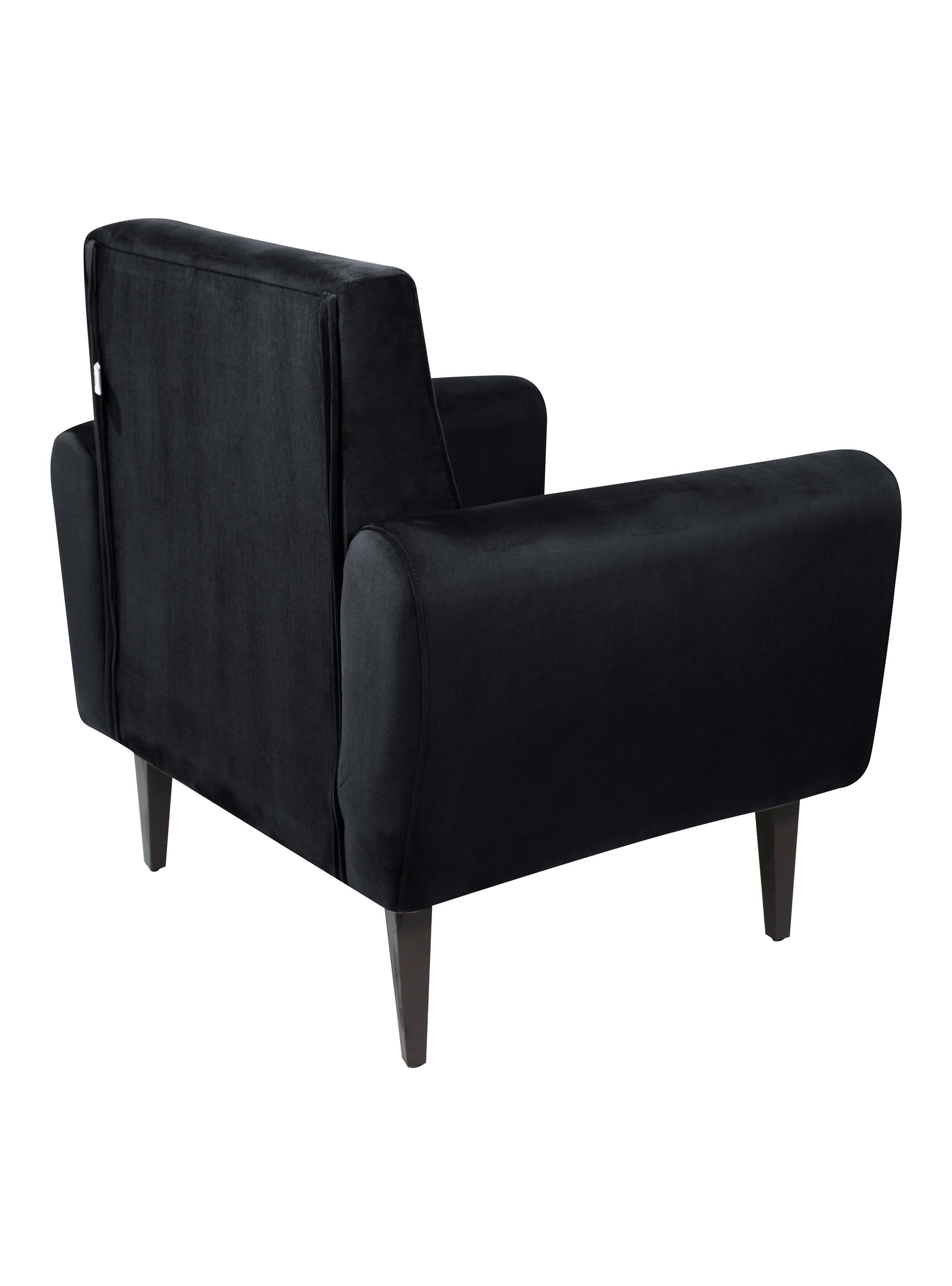 Poltrona Livia Negro 80x75x70 cm-2