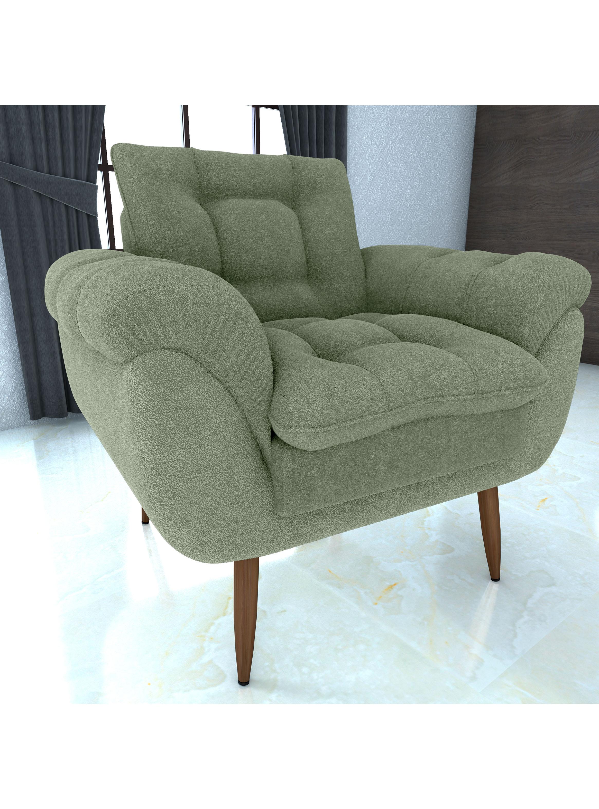 Poltrona Xangai Verde 93x88x78 cm-3