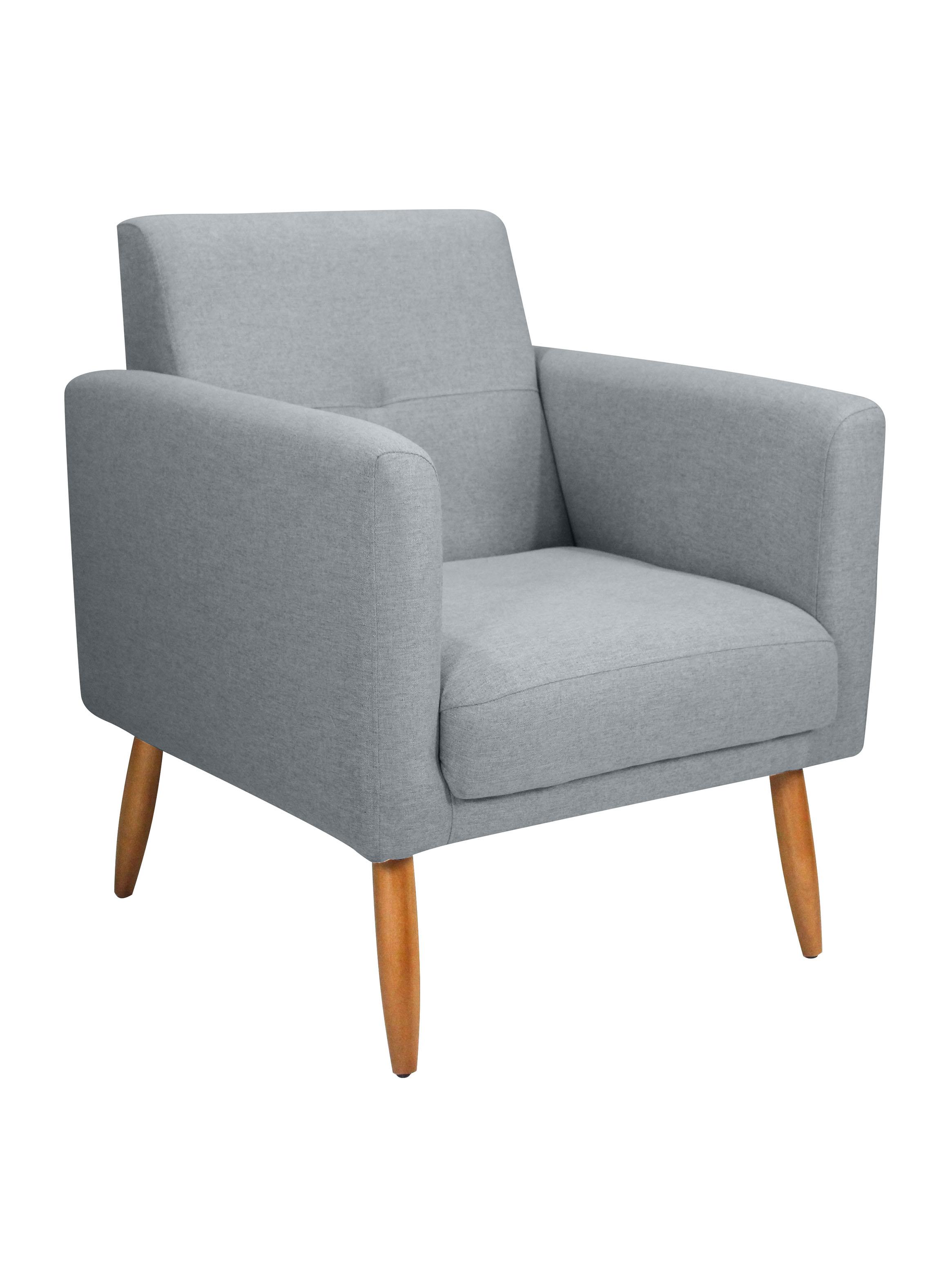 Poltrona con Puff Pequim Gris-2