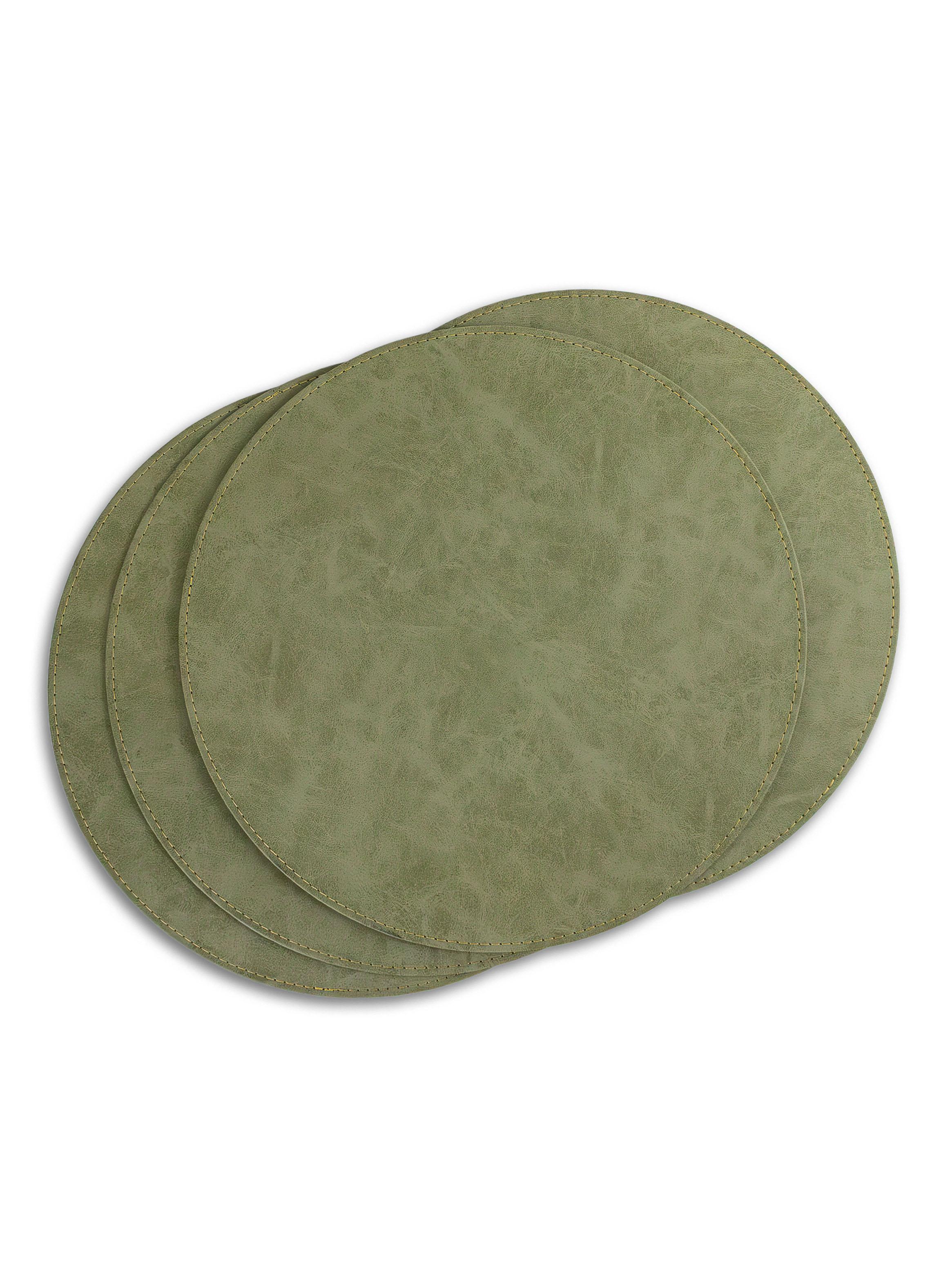 Set de 4 Individuales Redondo 37 cm Verde-2