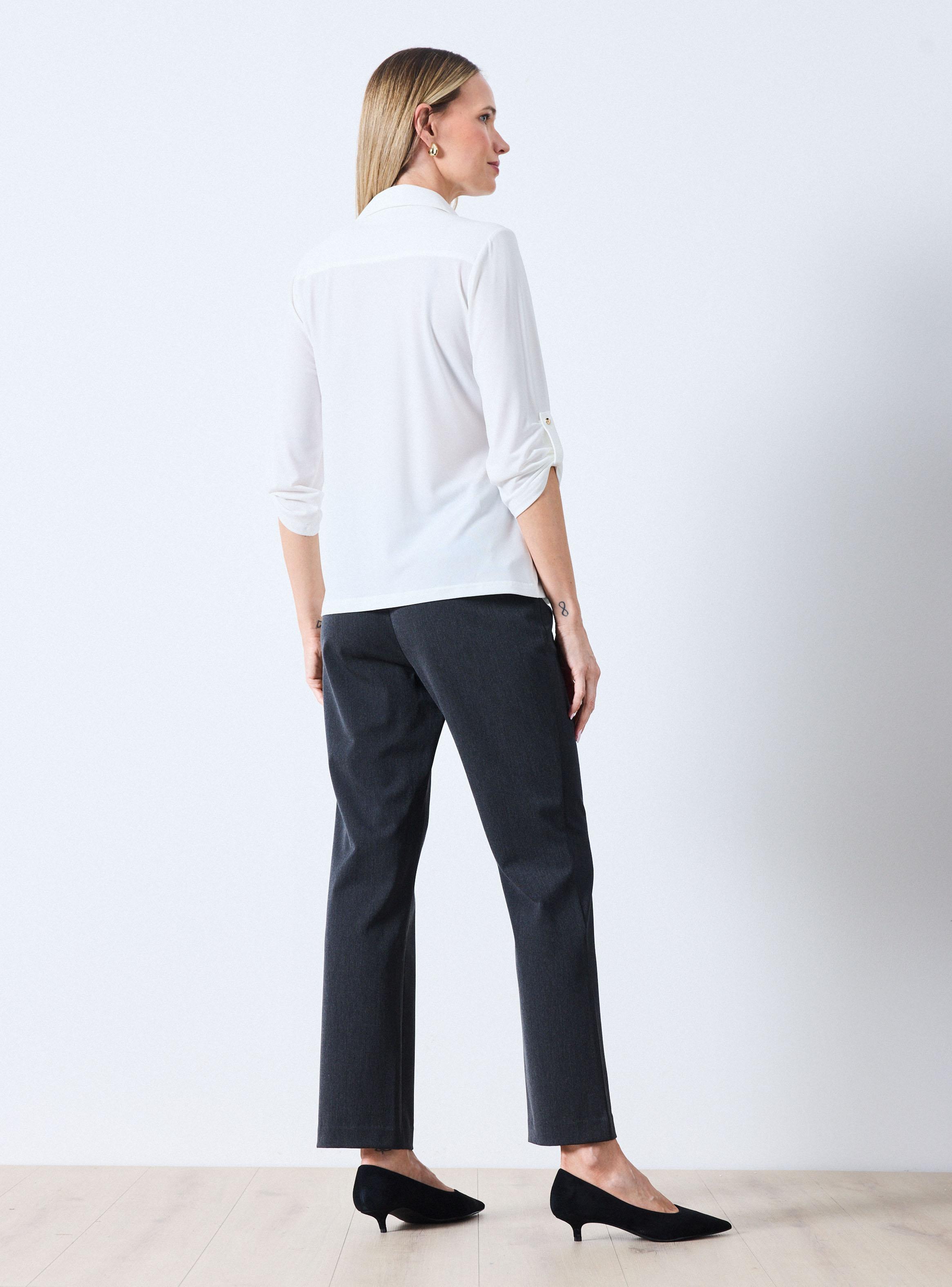 Blusa Entallada con Botones Metálicos-5