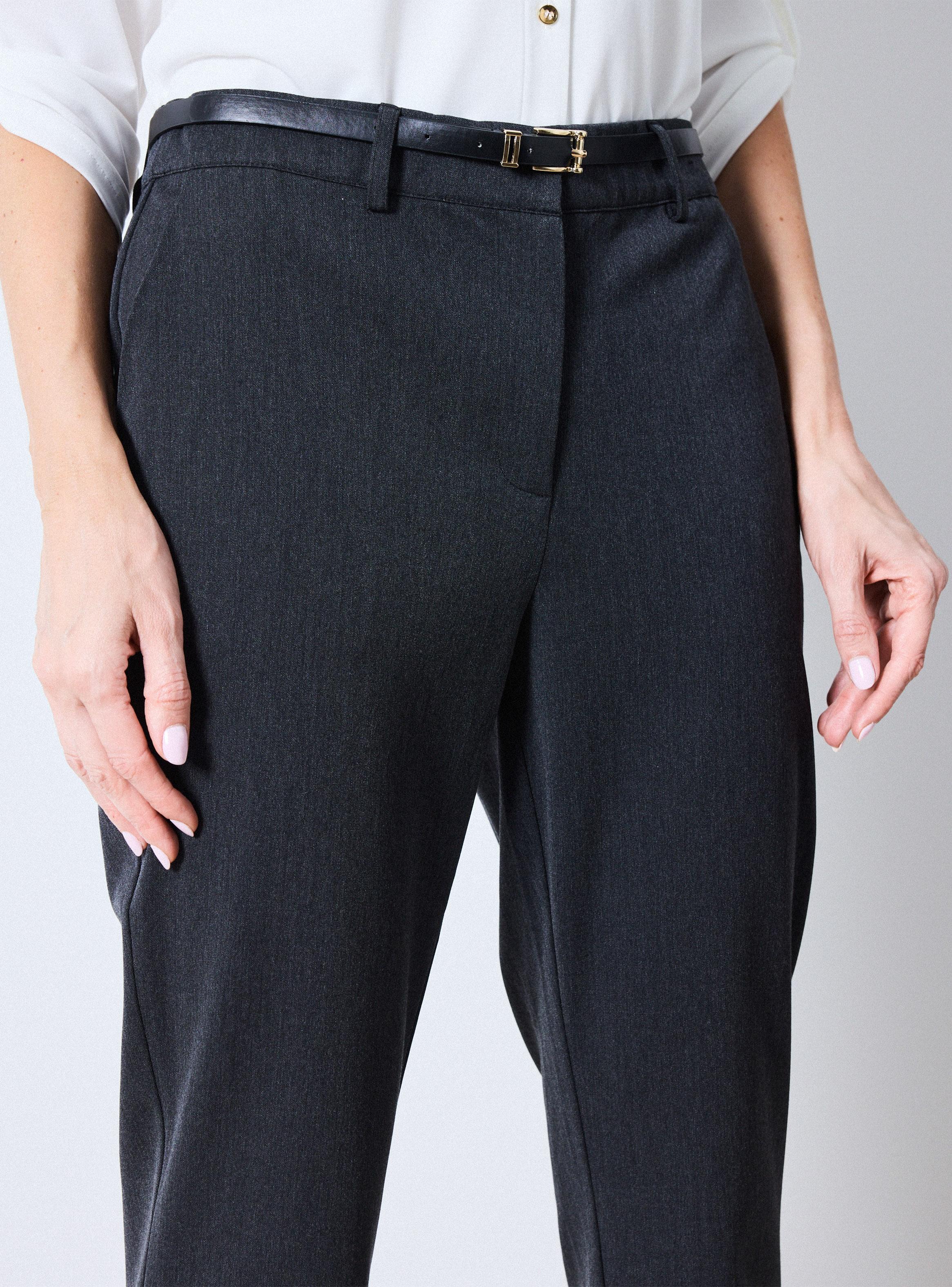 Pantalón de Vestir Stretch con Cinturón-2