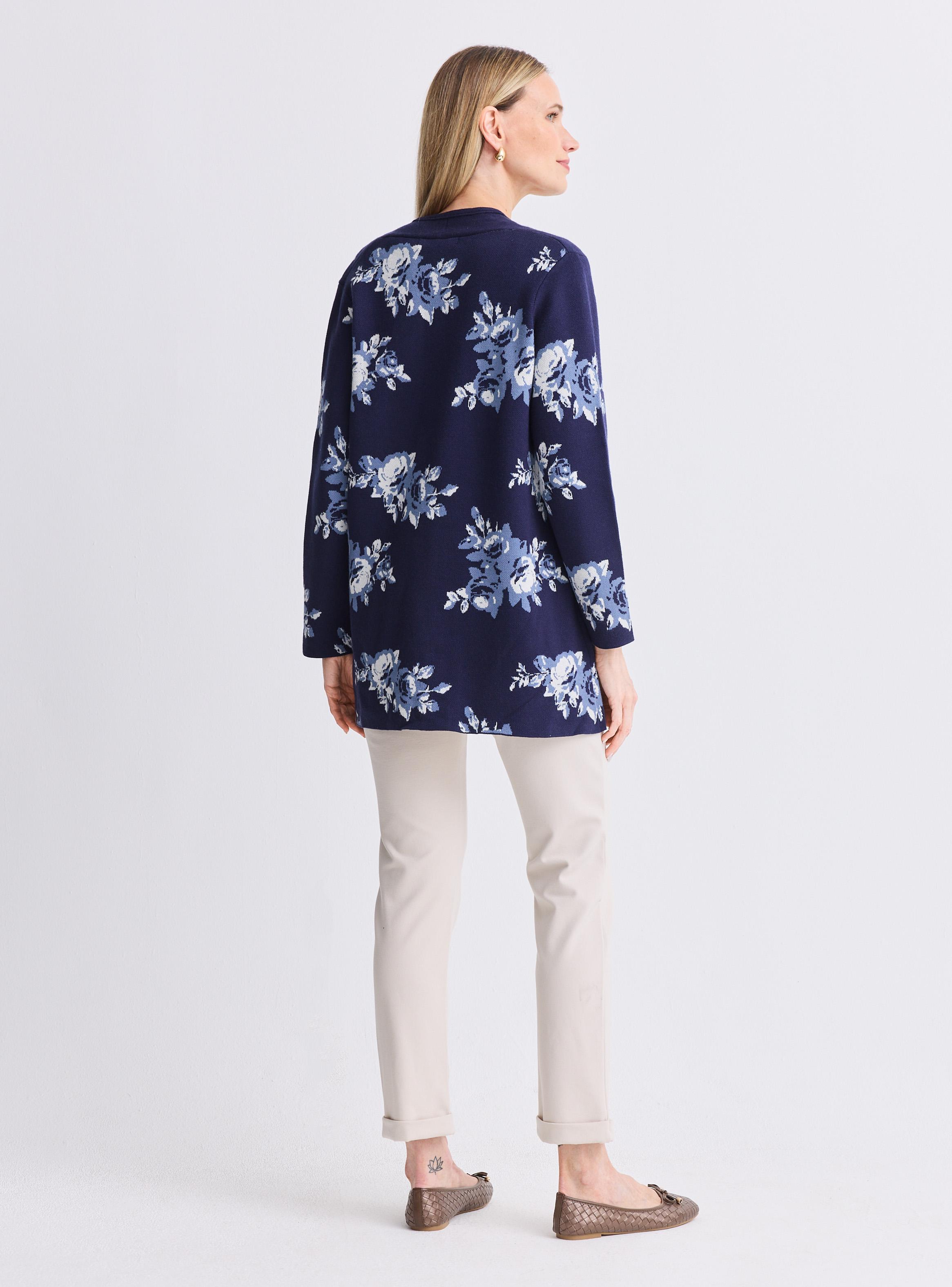 Chaleco Largo Diseño Jacquard-5