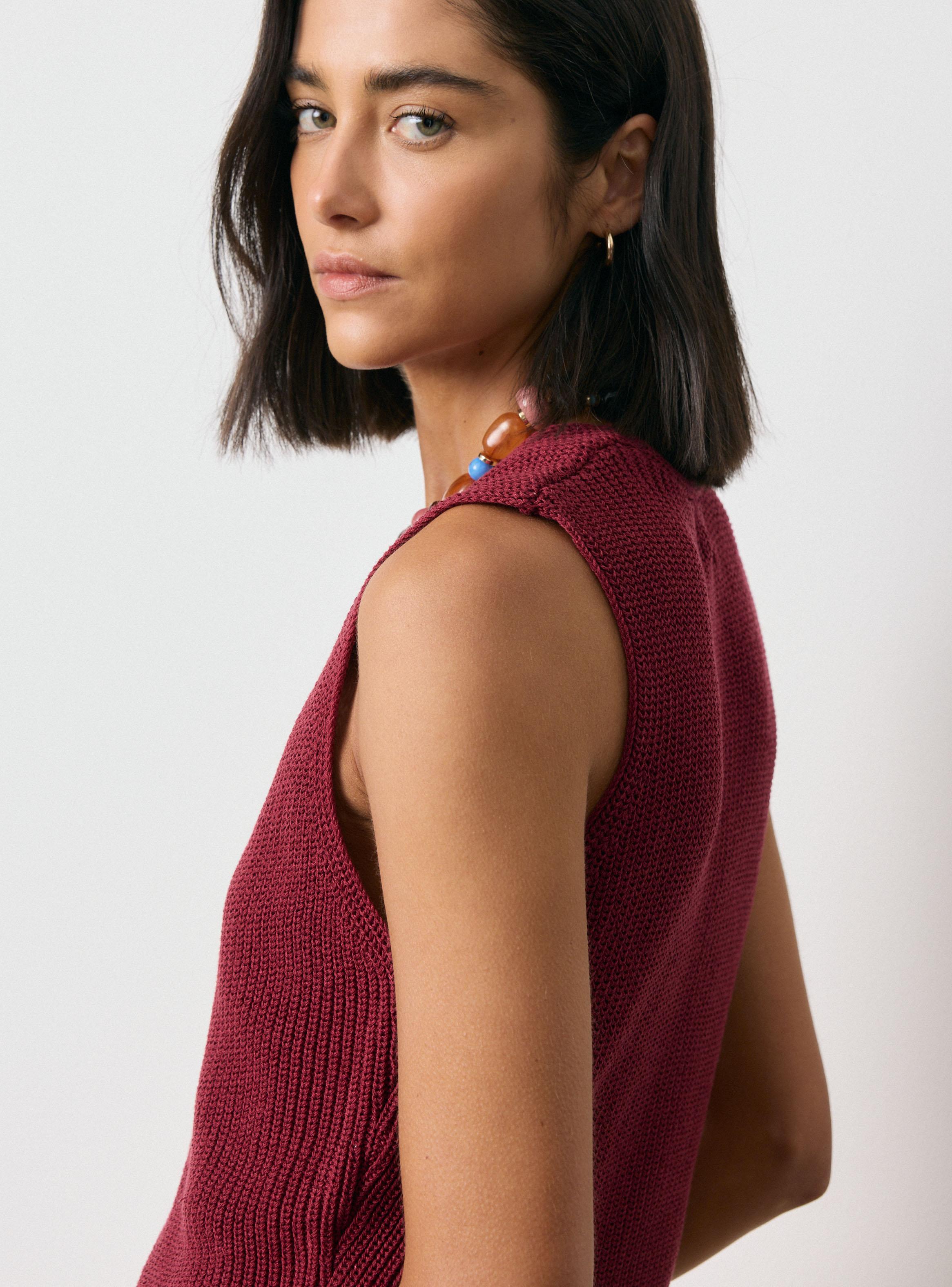 Sweater Vest Tejido Lyocell Lino-3