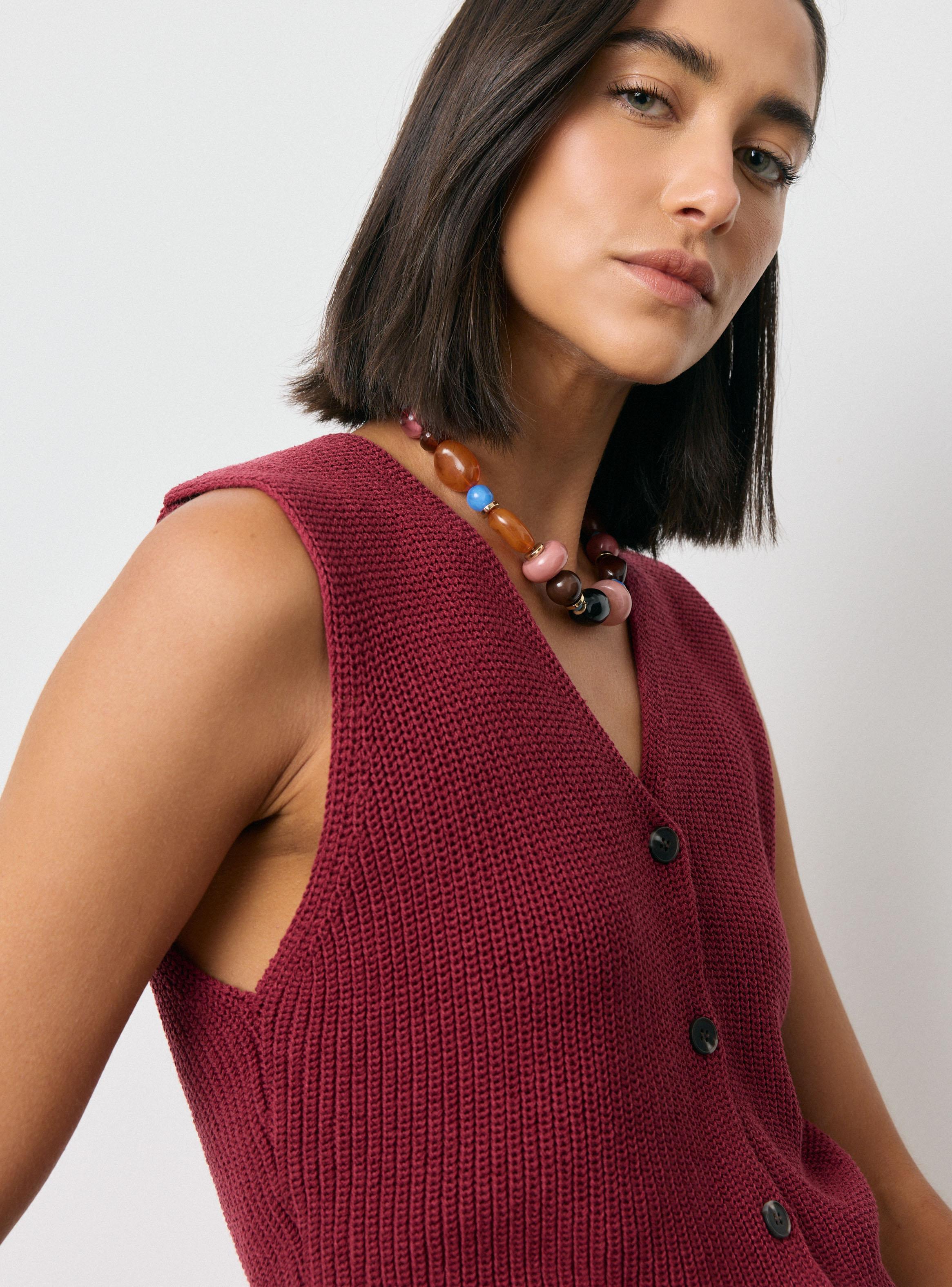 Sweater Vest Tejido Lyocell Lino-2