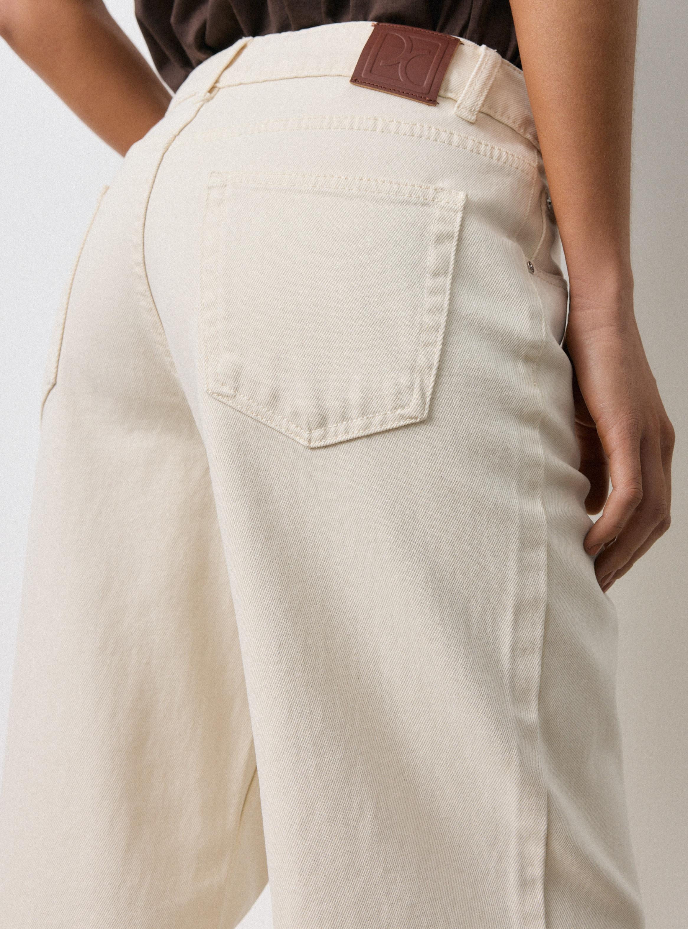 Jeans Wide Leg en Tela Comfort-3