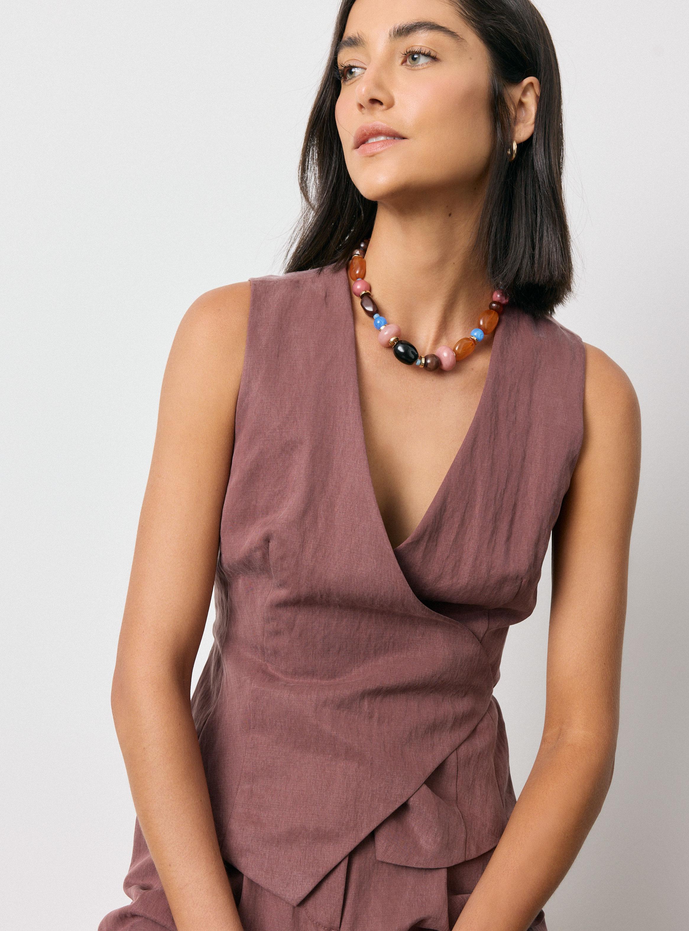 Chaqueta Sin Mangas Mezcla Lyocell Poliamida Tacto Suave-2