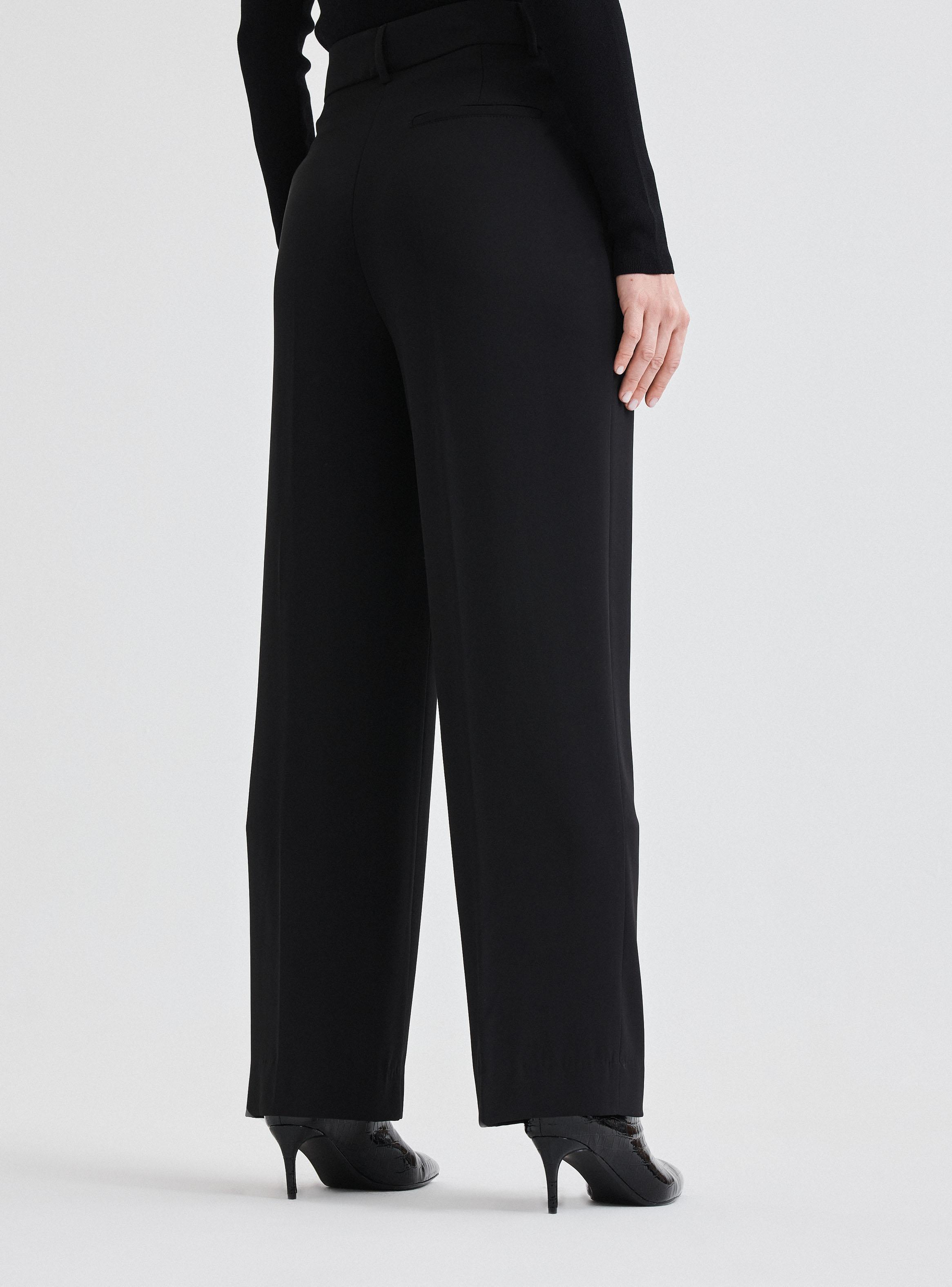 Pantalón Italiano en Crepé con Pinzas-1