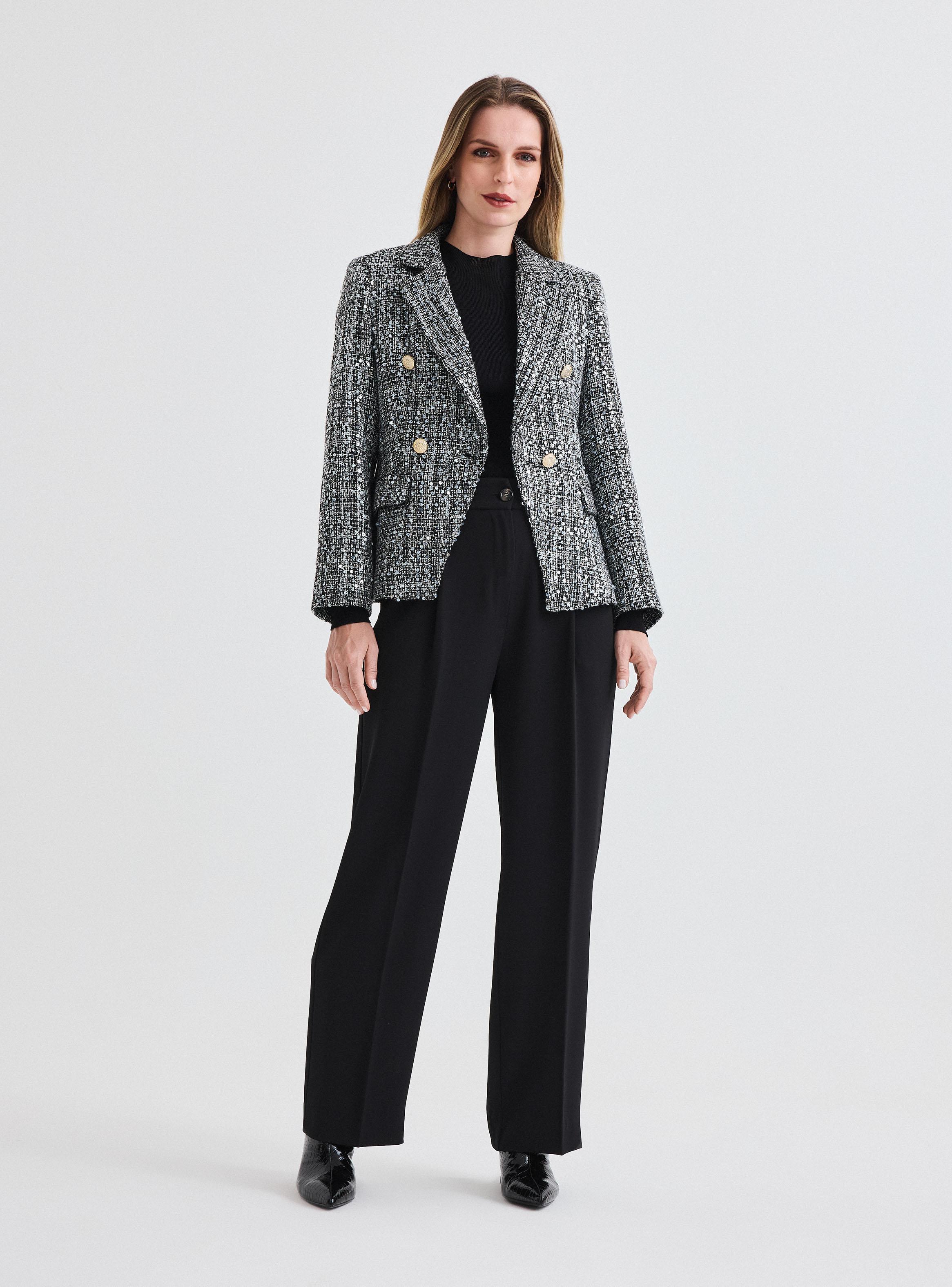 Pantalón Italiano en Crepé con Pinzas-4