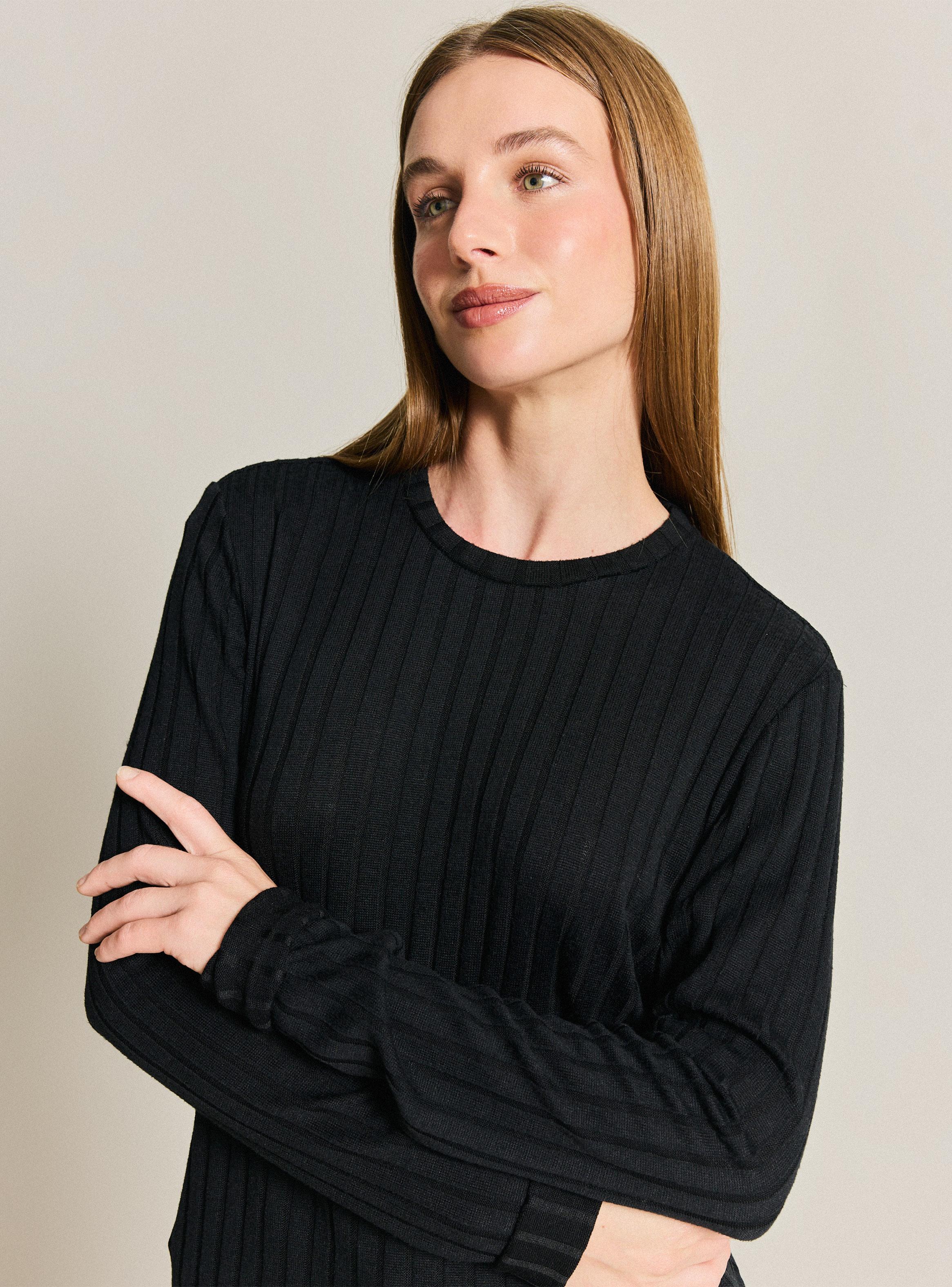 Sweater Camant Rib Melange-2