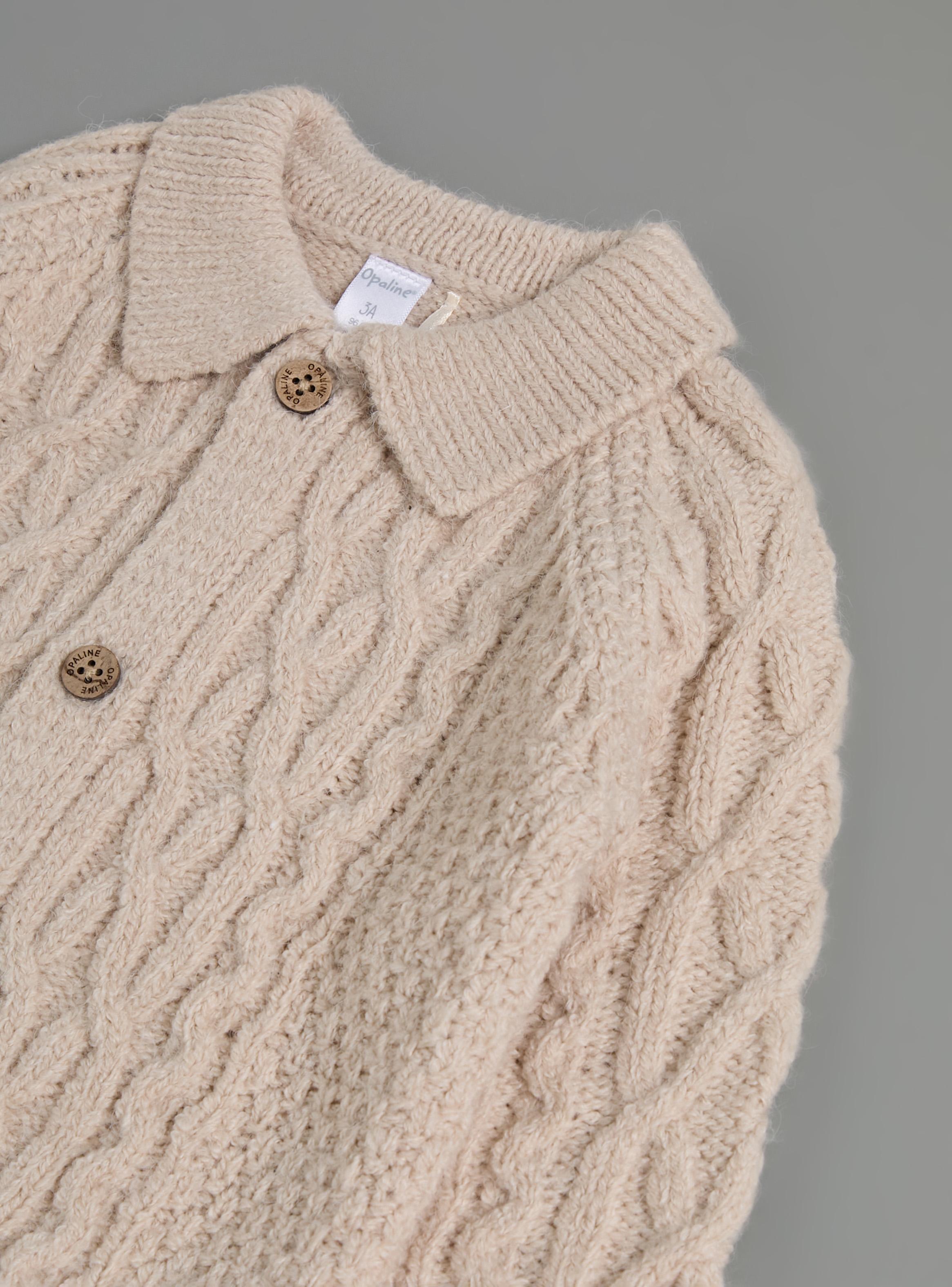 Chaleco Diseño Trenzado con Cuello-3