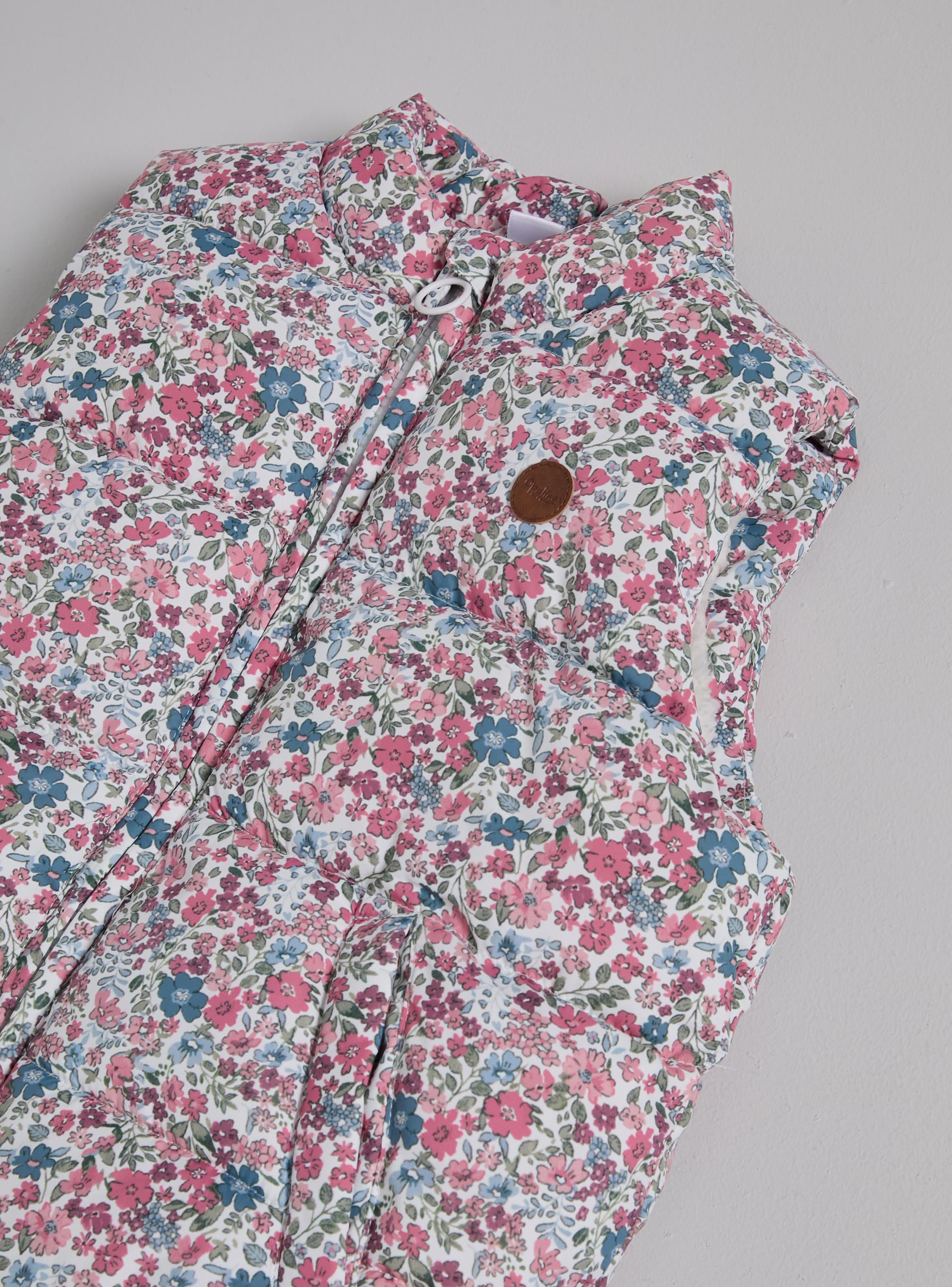 Parka Estampado Romántico sin Mangas-3