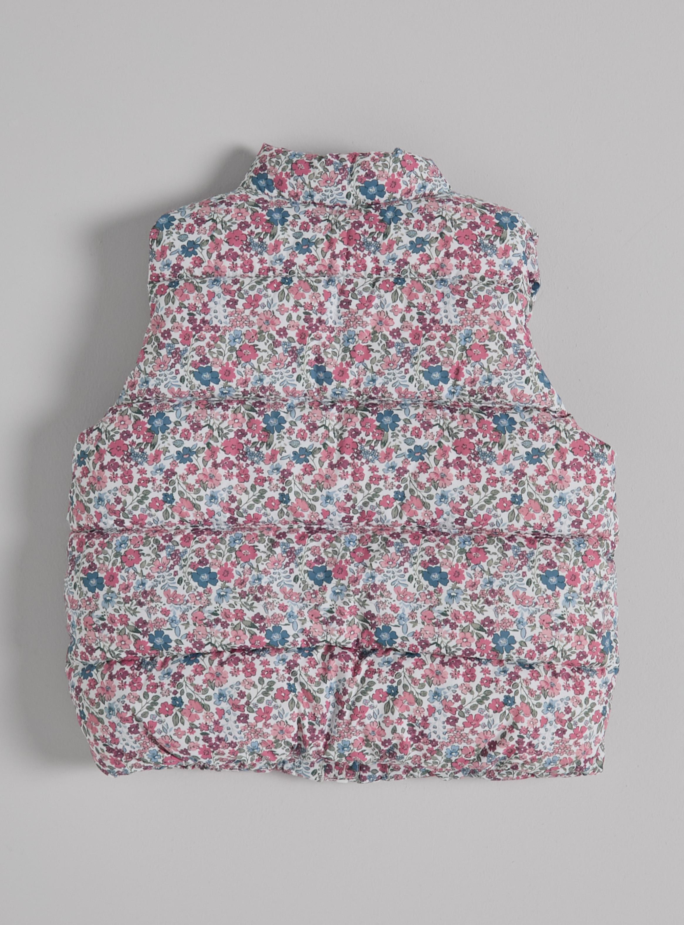 Parka Estampado Romántico sin Mangas-2