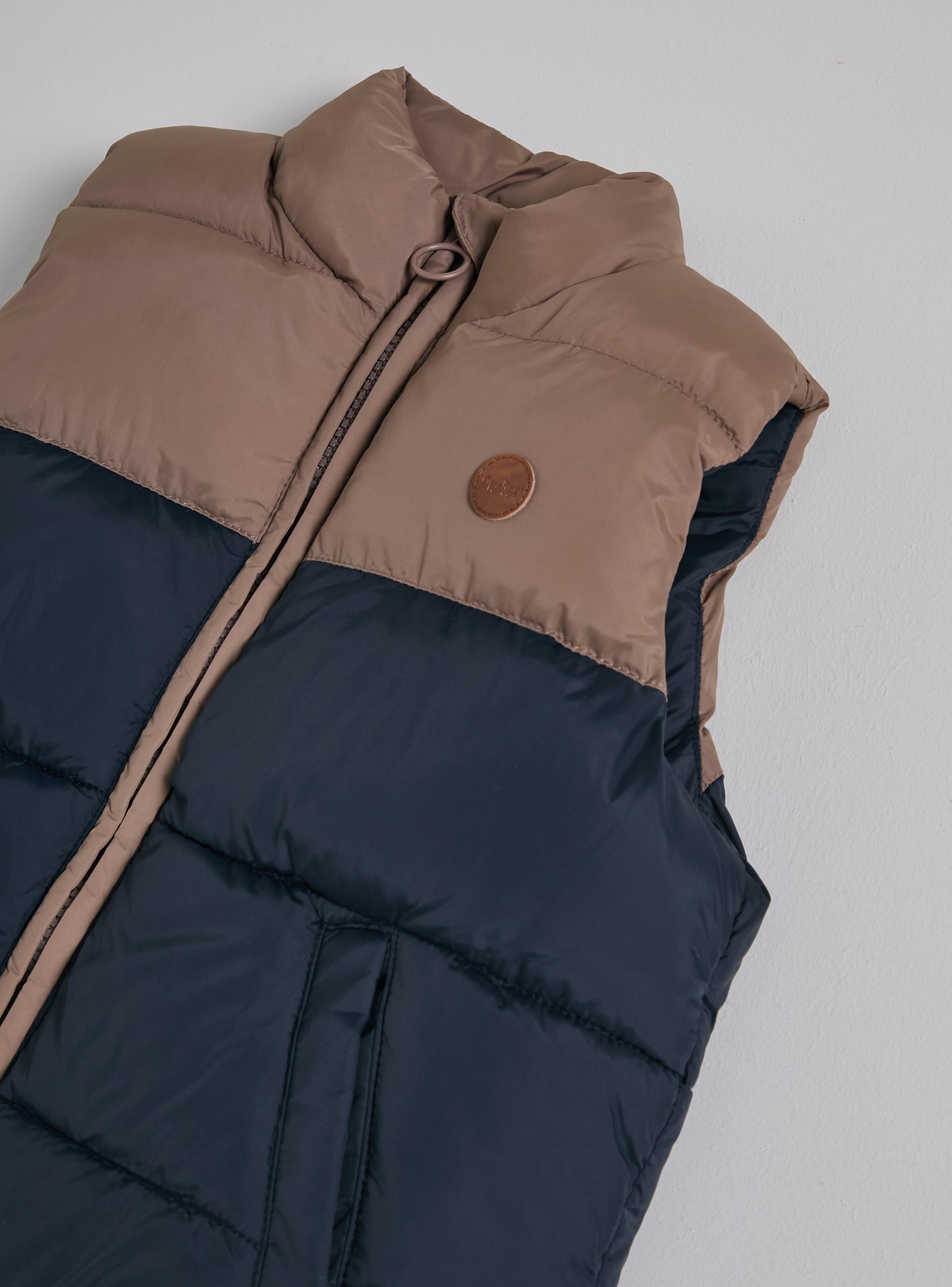 Parka Bicolor con Cierre Frontal-3