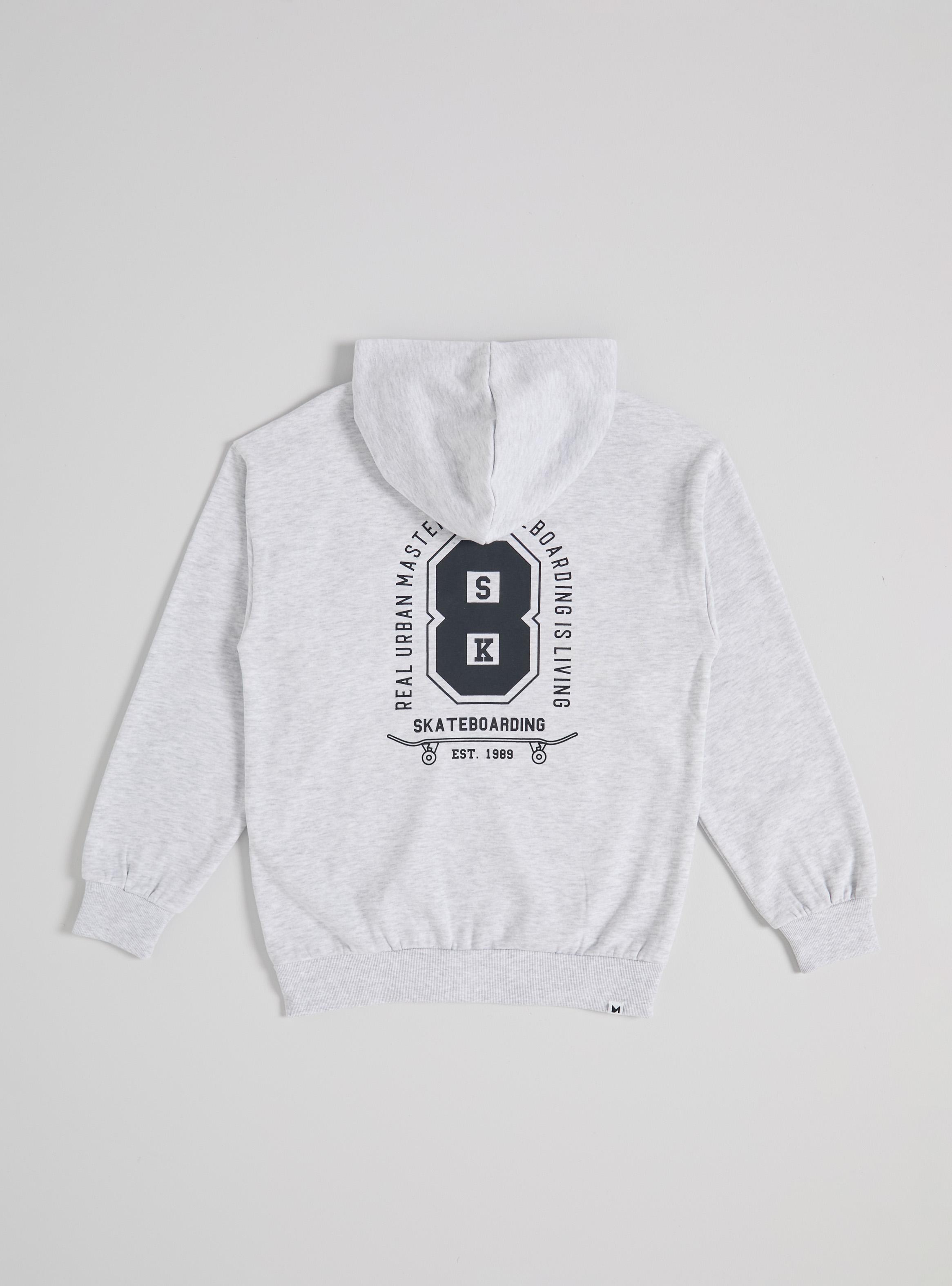 Polerón Full Cierre con Estampado Deportivo Espalda-2