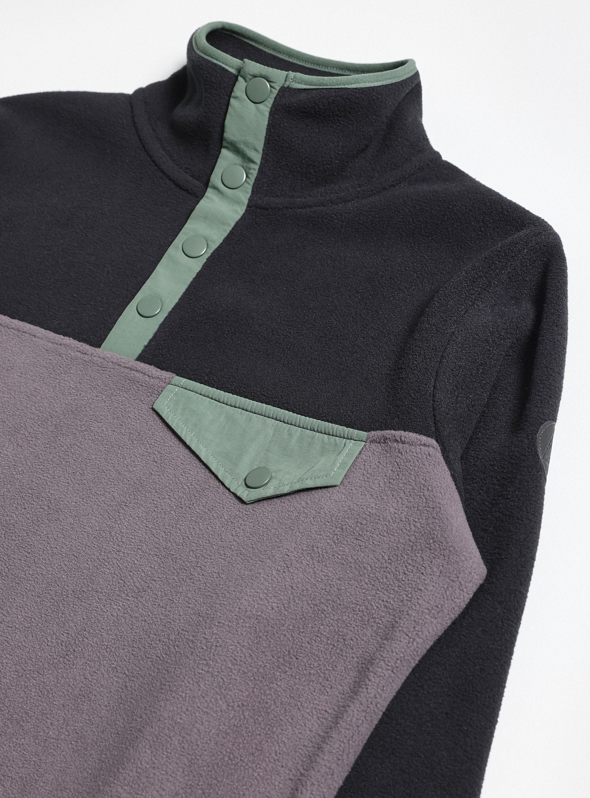 Polerón Polar Color Block con Cierres Snap-3