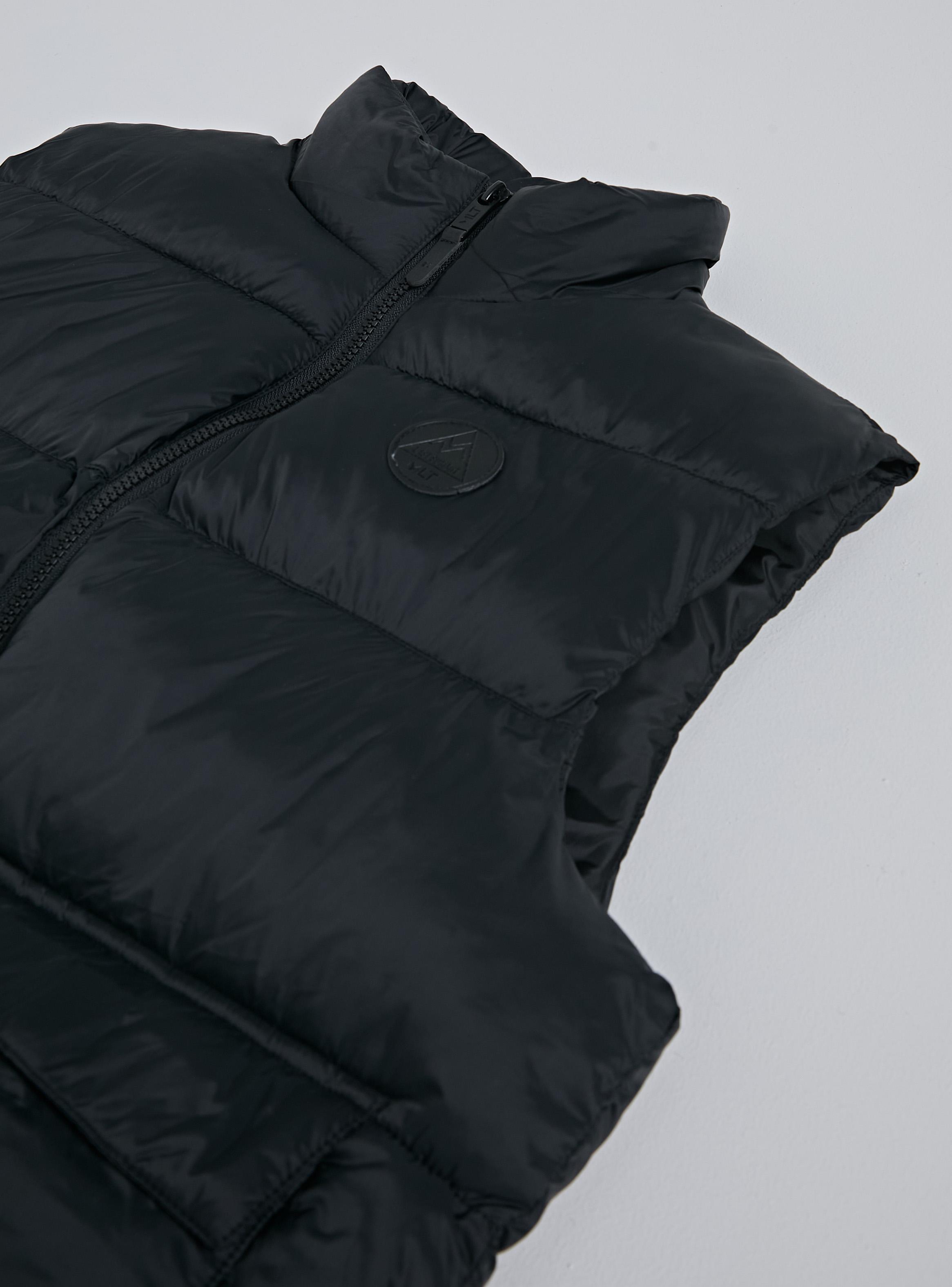 Parka sin Manga con Bolsillos Frontales-3