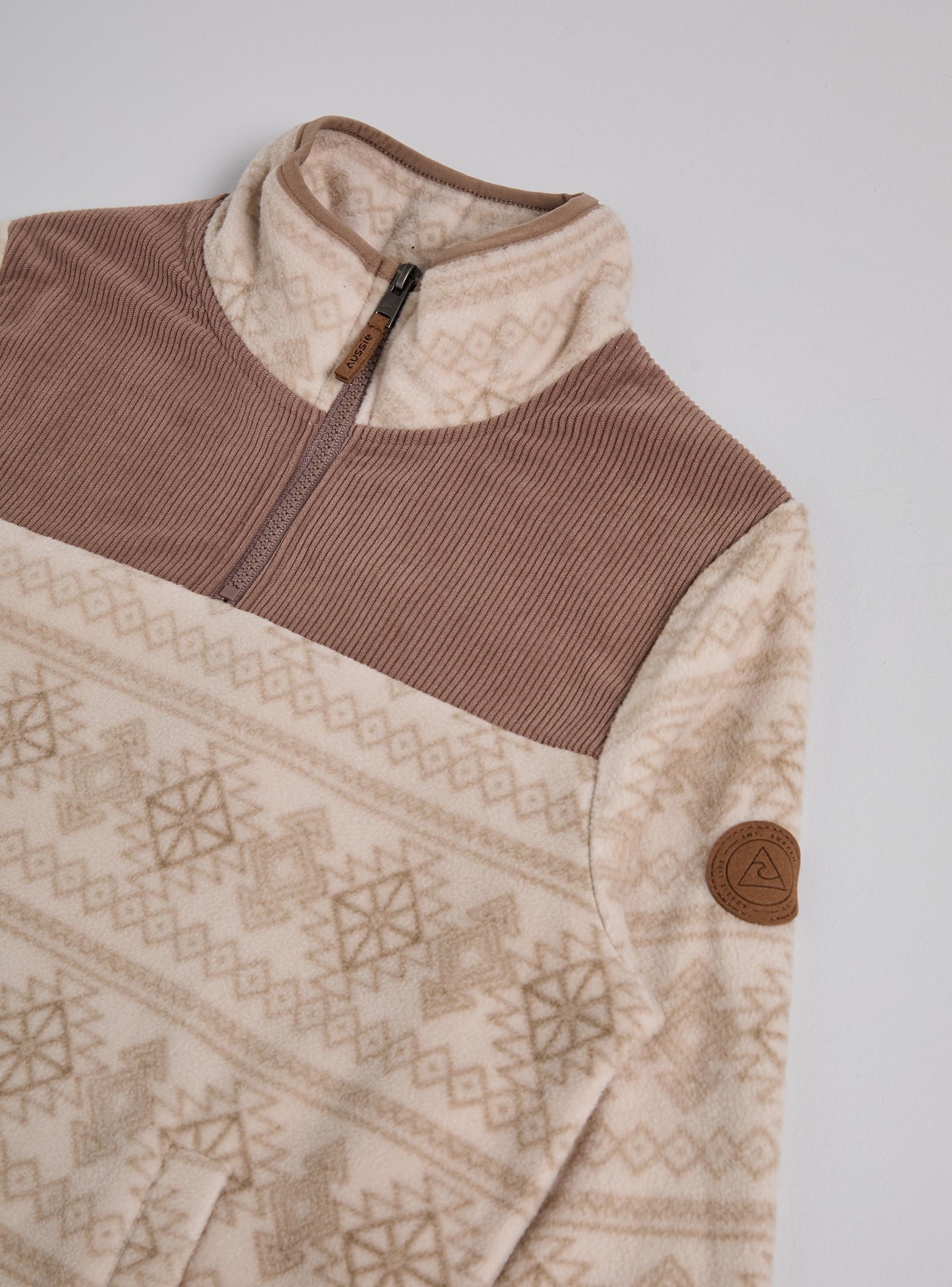 Polar Estampado con Detalle Cotelé-3