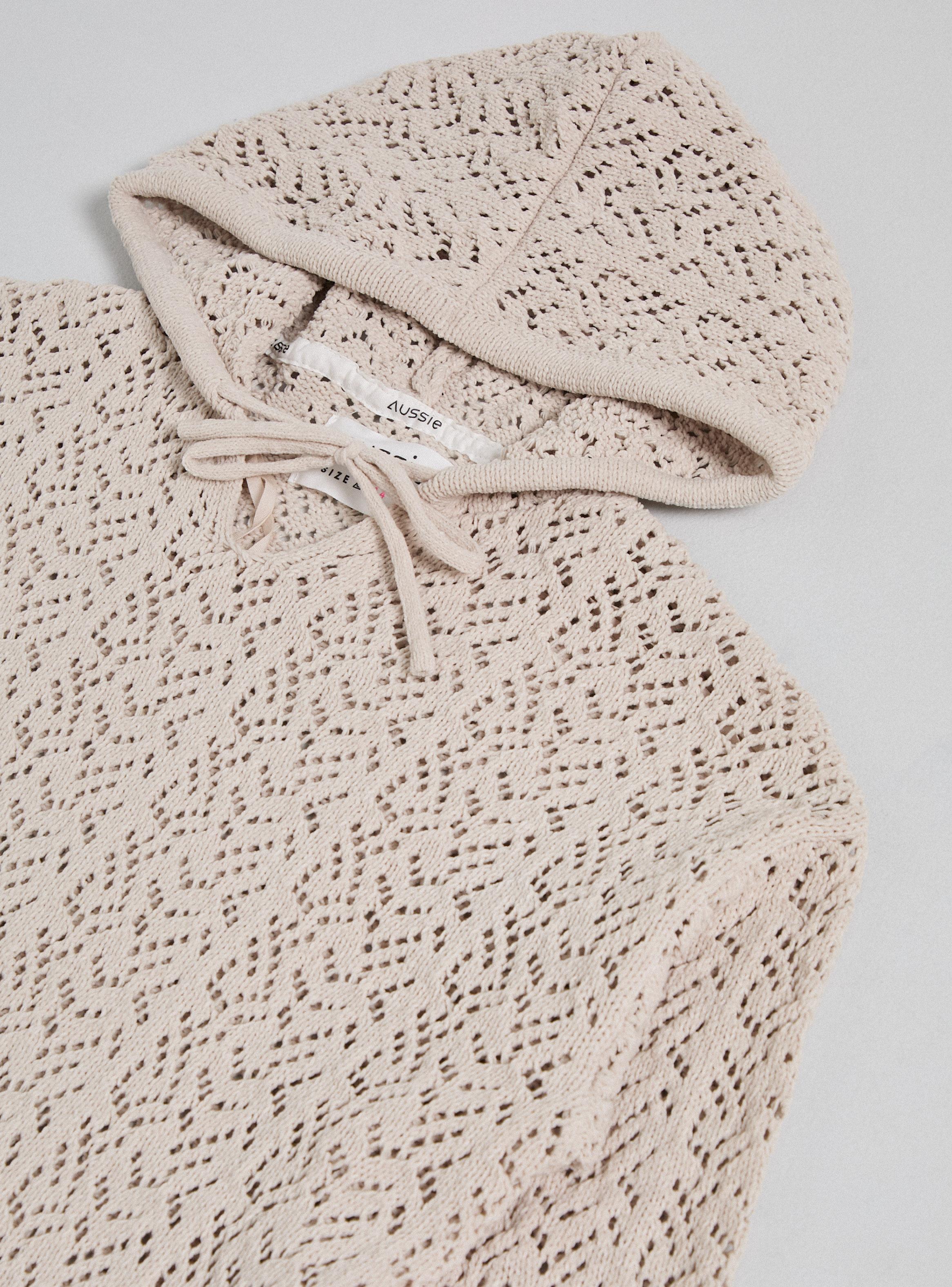 Sweater Chenille con Tiras y Capucha-2