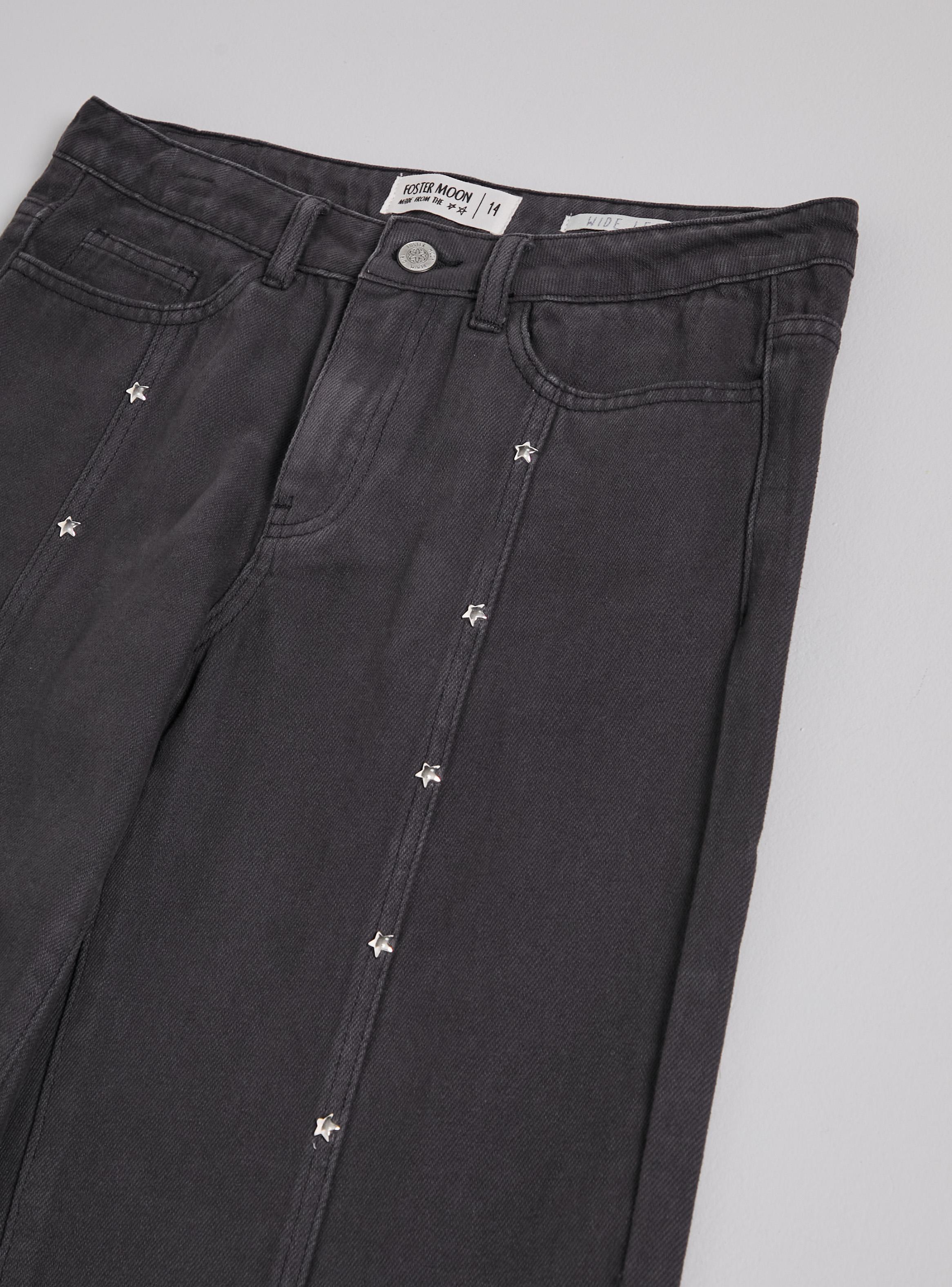 Pantalón Tachas Estrellas Corte Frontal-3