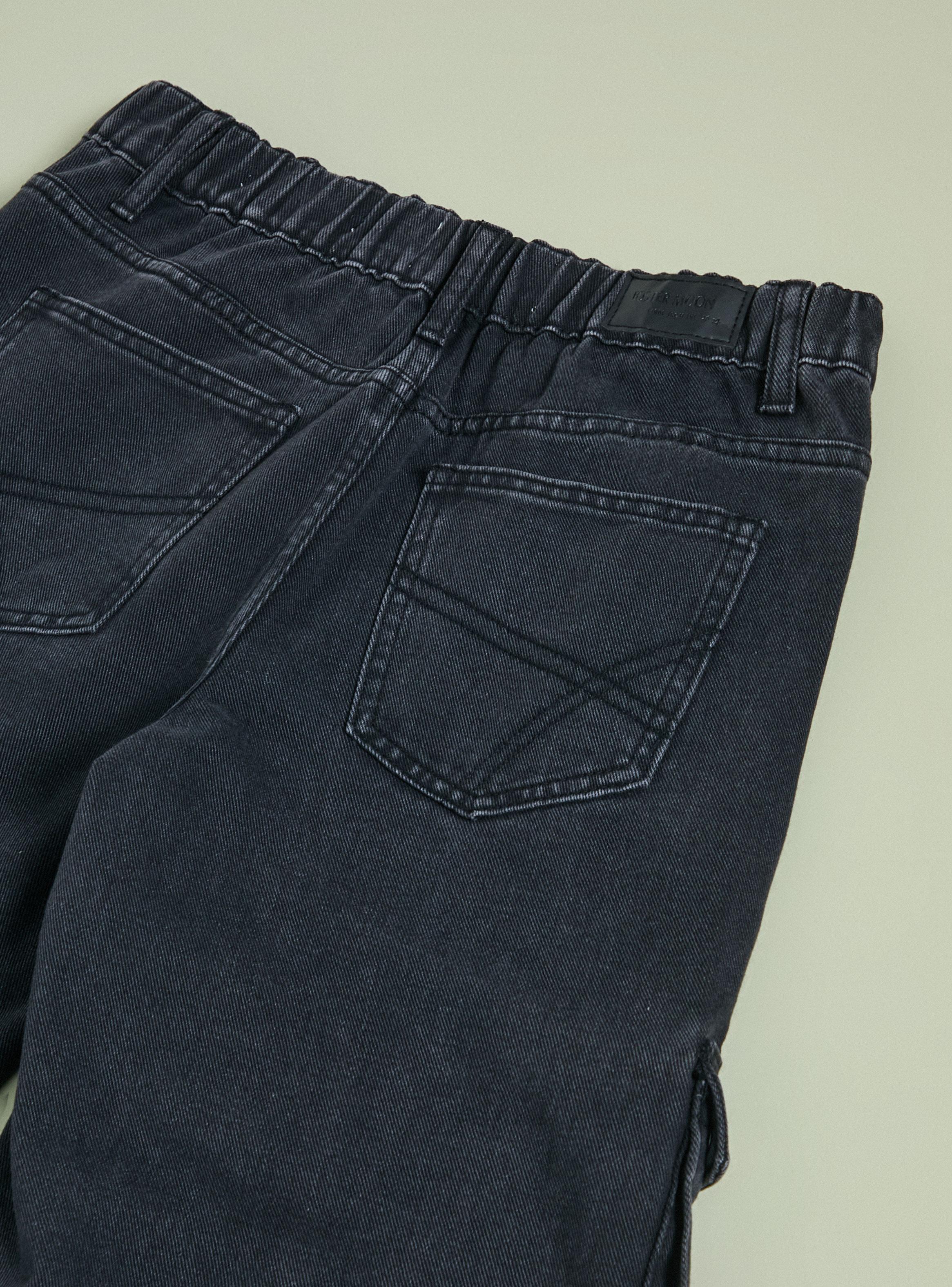 Jeans Cargo con Tiras en Bolsillos-3