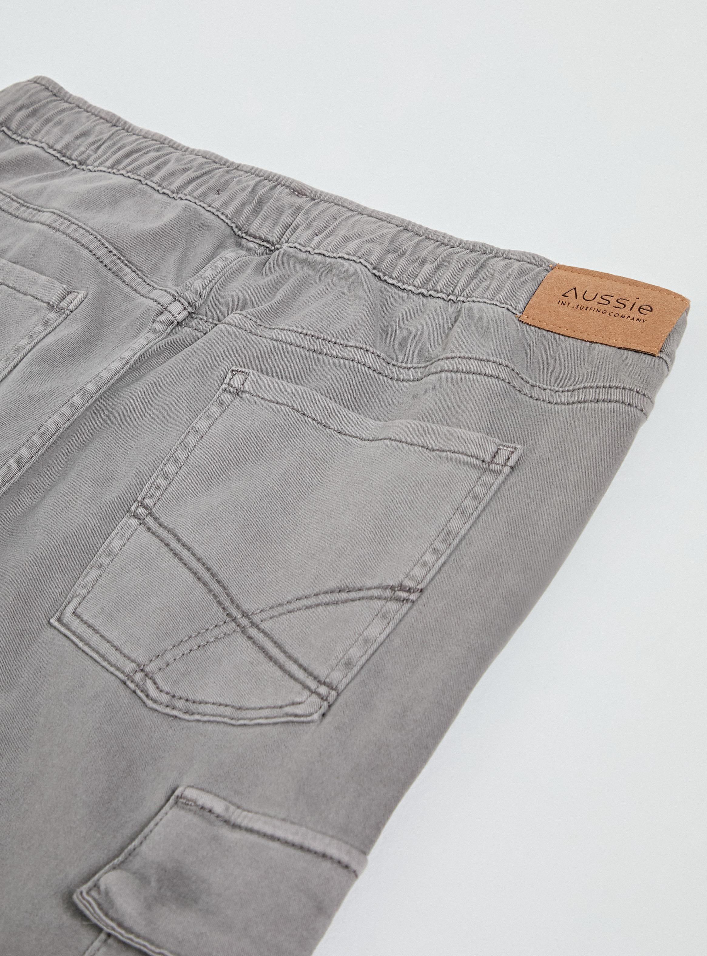 Pantalón Straight Fit con Bolsillo Cargo Algodón-2