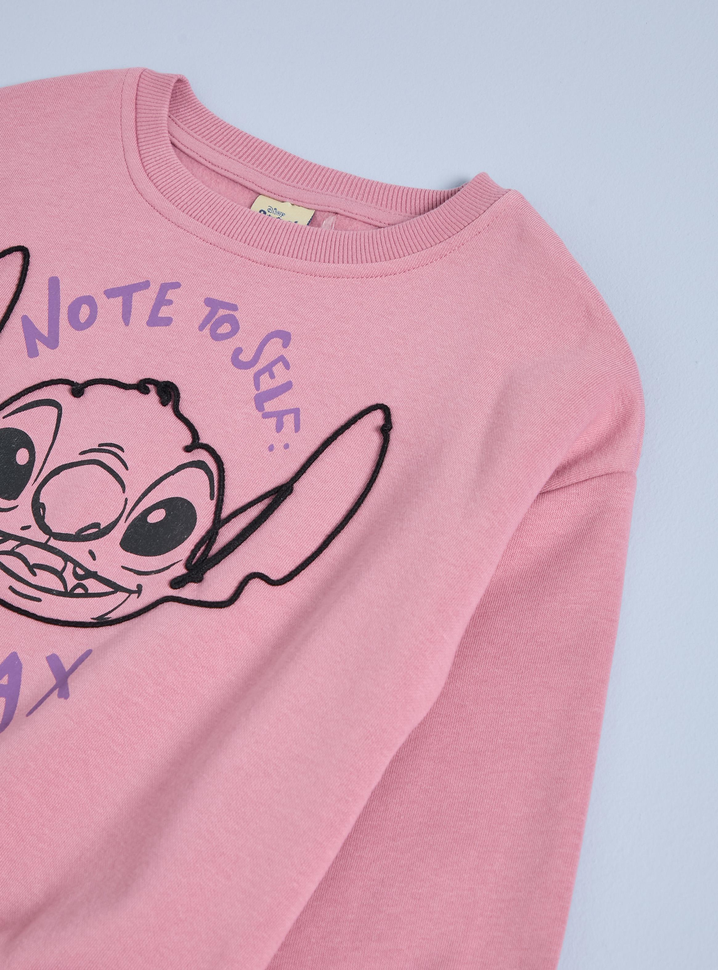 Polerón Estampado Stitch con Aplicación Cordón-3