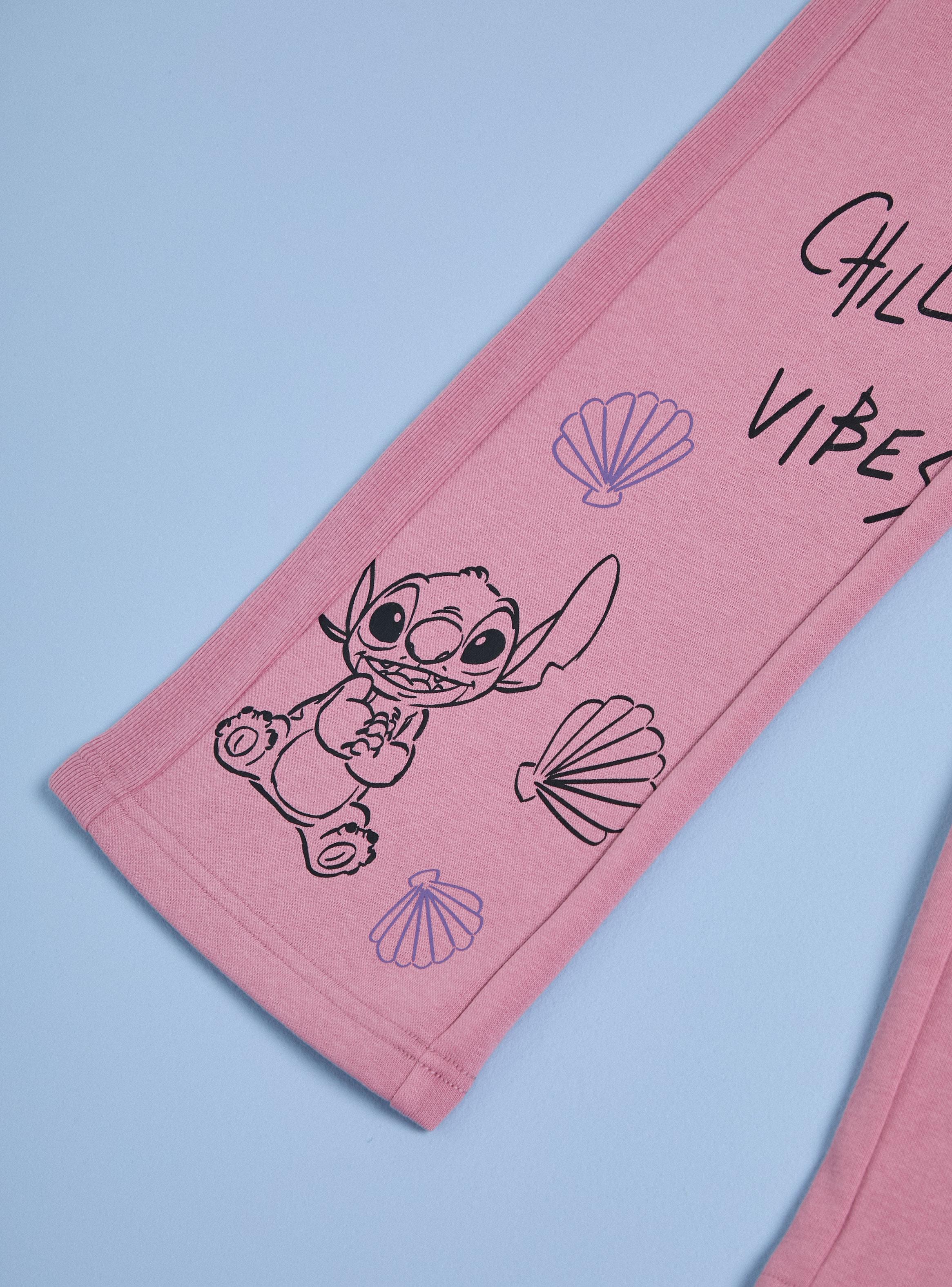 Pantalón de Buzo Estampado Lineal Stitch-3