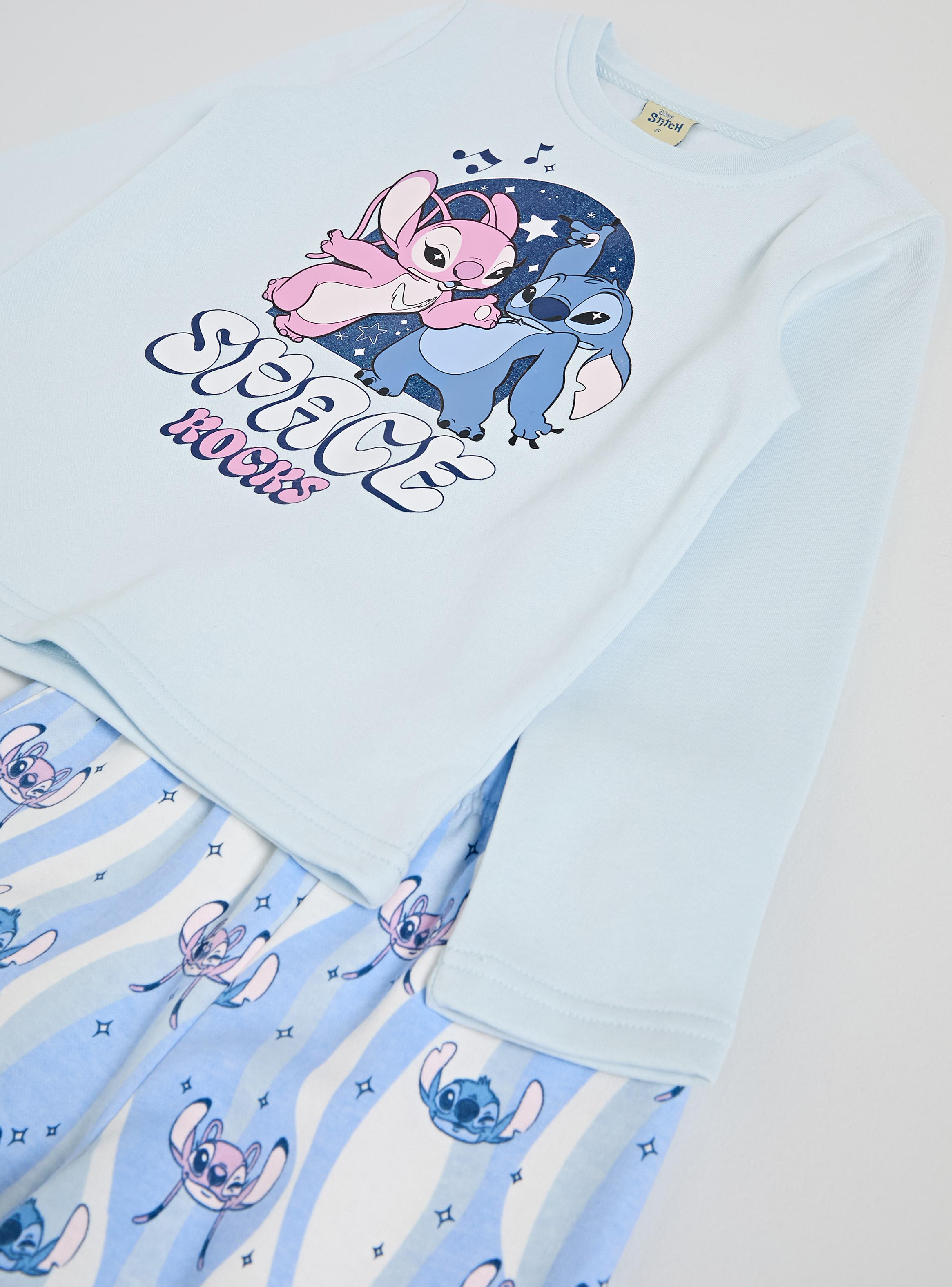 Pijama Estampado Stitch y Ángel Brillo-3