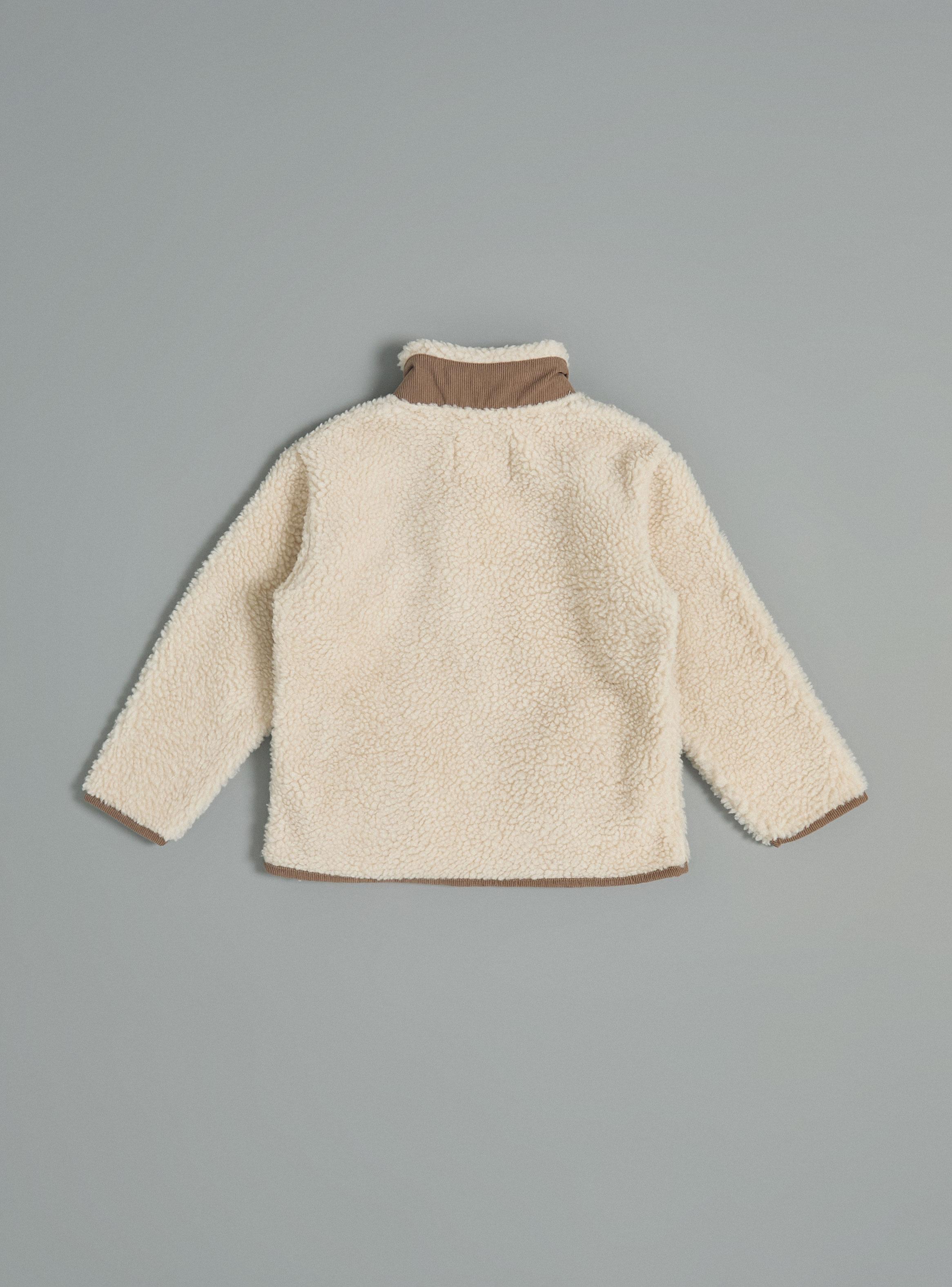 Chaqueta Sherpa con Bolsillo Frontal-2