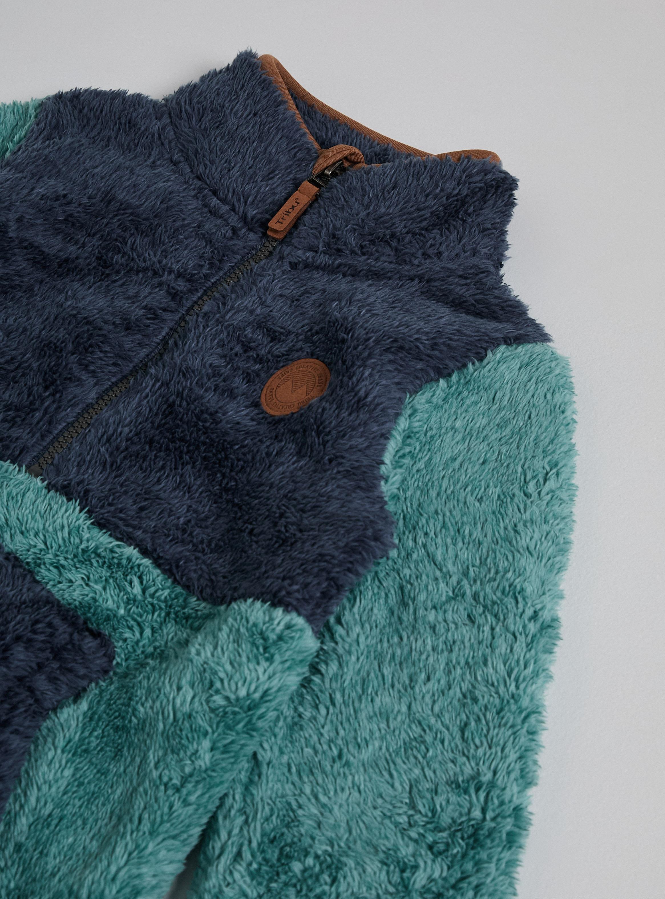 Polerón Polar Sherpa Corte Cambio de Color-3