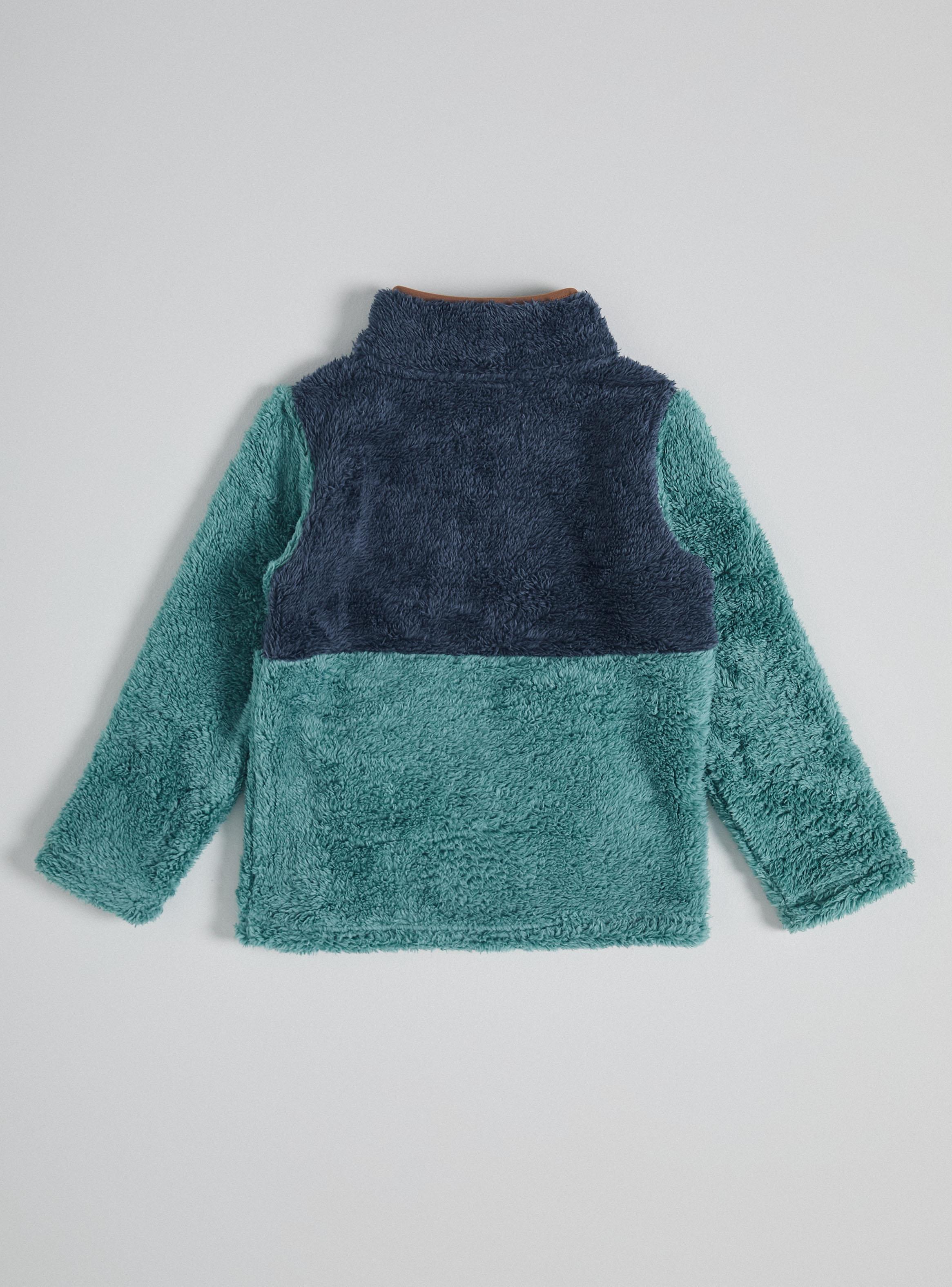 Polerón Polar Sherpa Corte Cambio de Color-2