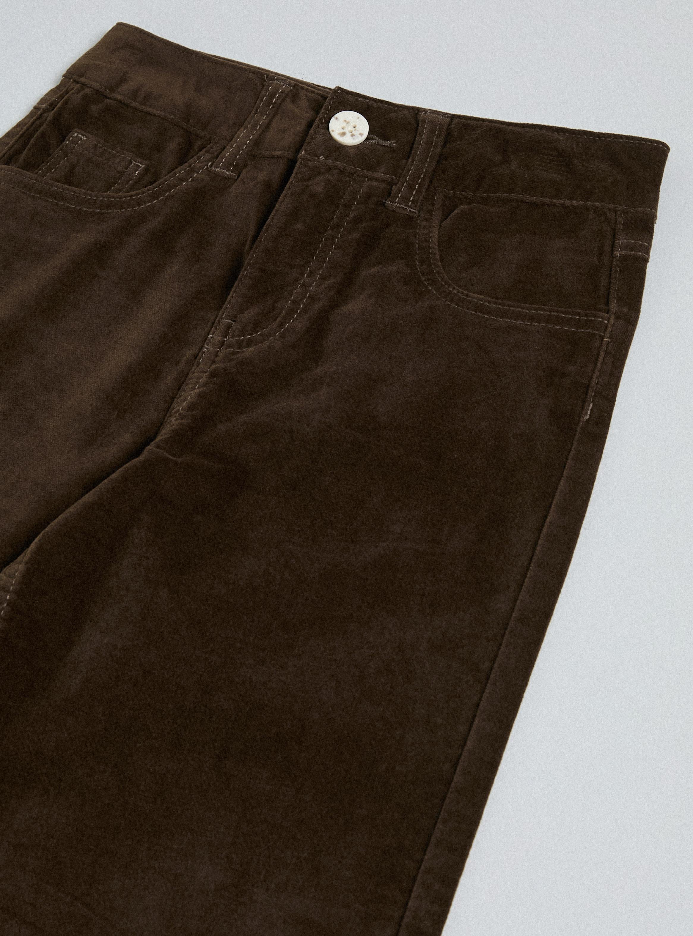 Pantalón Wide Leg Pana Marine Algodón-3