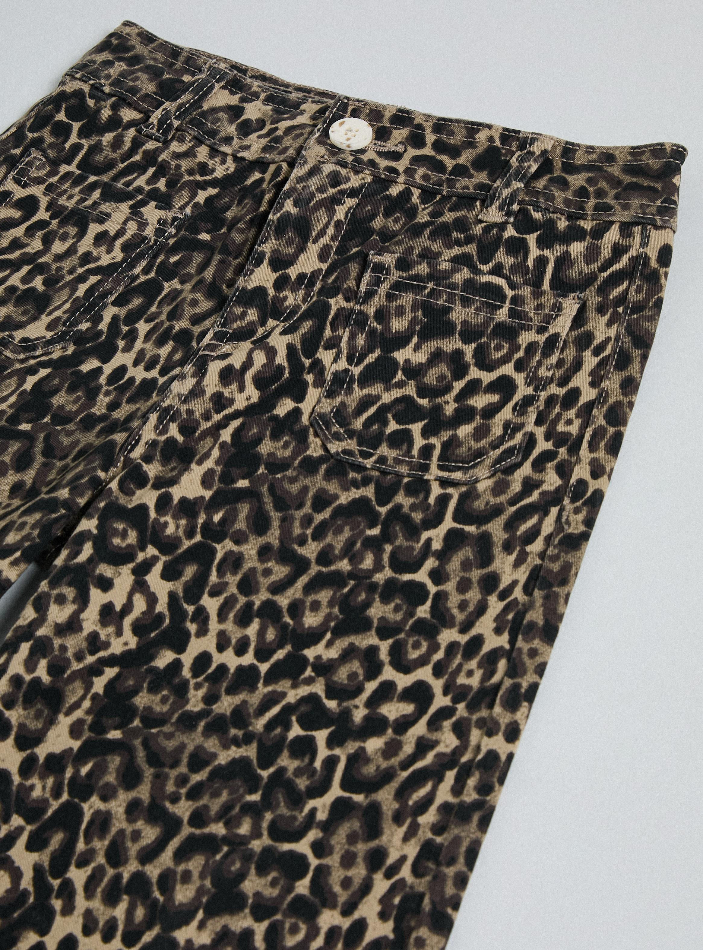 Pantalón Wide Leg Estampado Marine Algodón-3